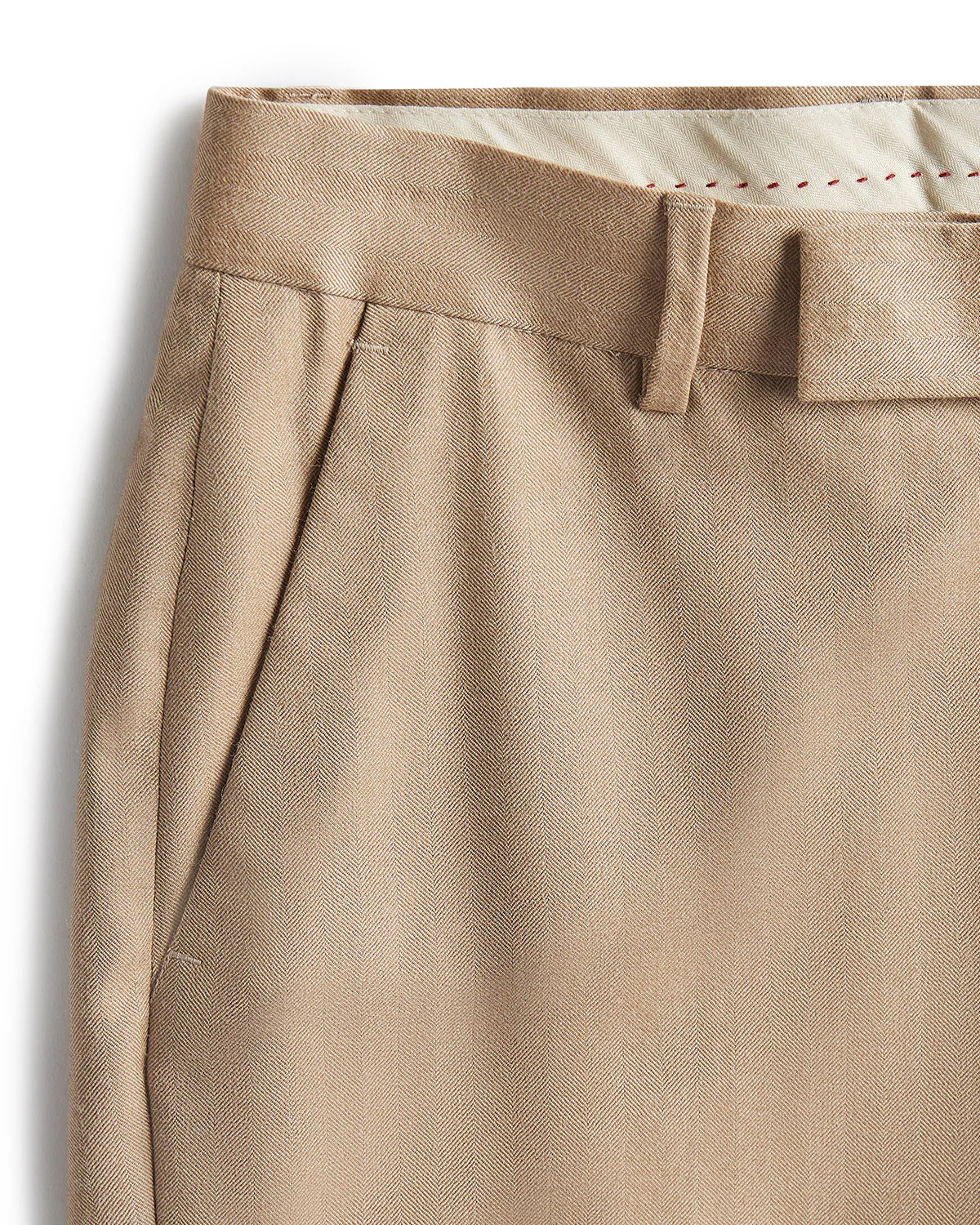 Hart Blended Wool Dress Pants - Beige - Image 2