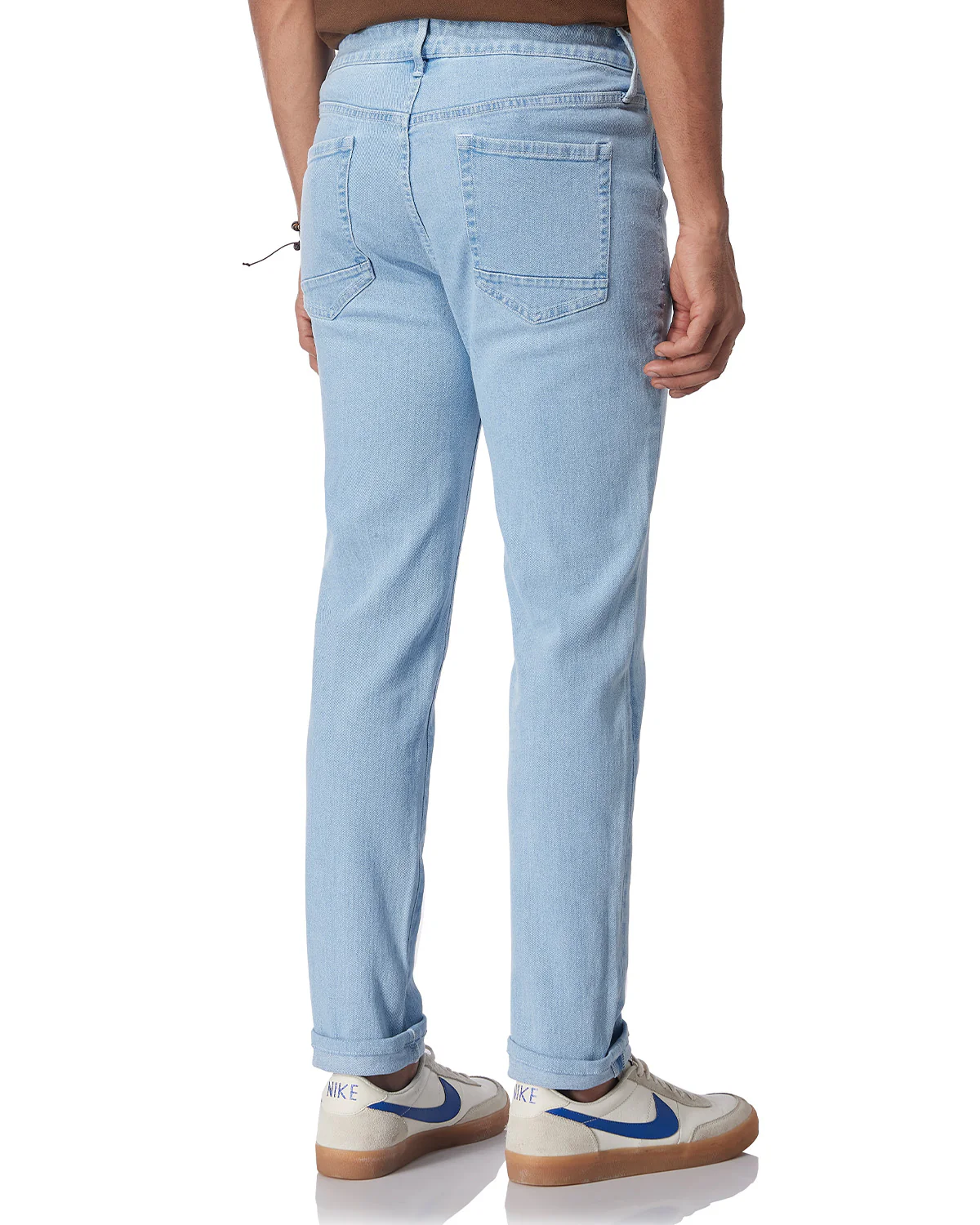 Iced Twill Stretch Jeans - Light Blue - Image 5