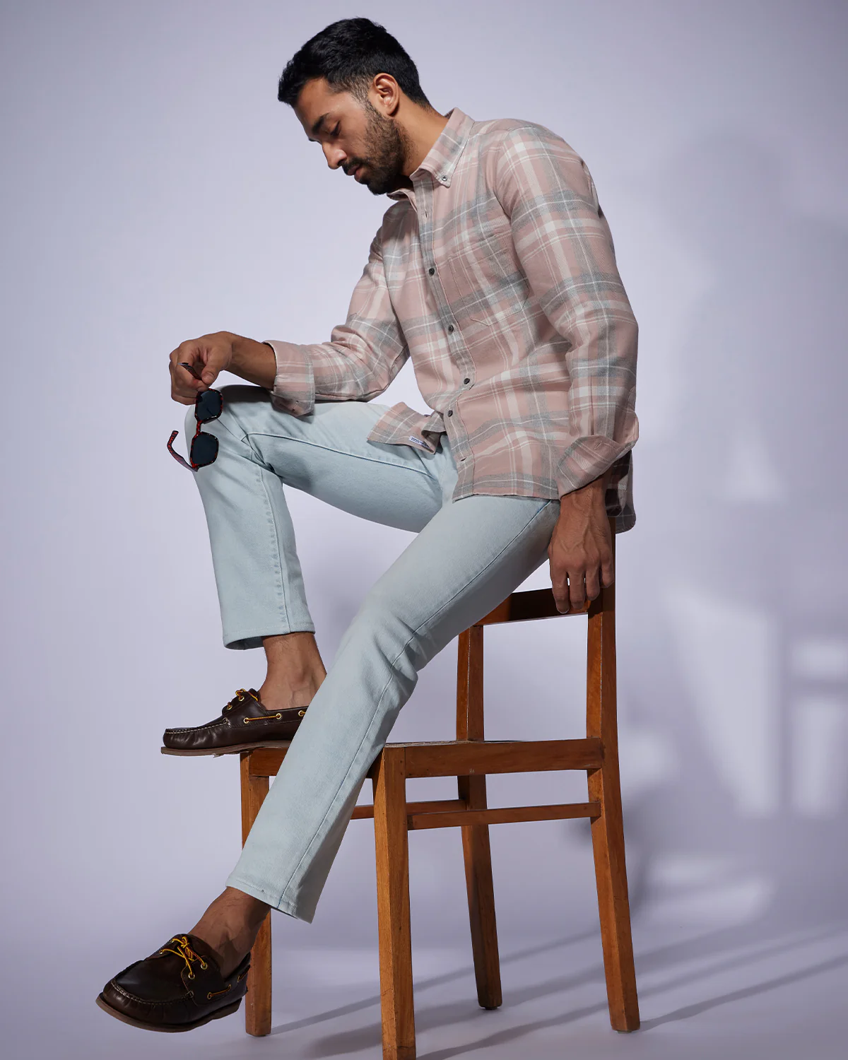 Icy Stone Stretch Jeans - Light Blue - Image 4