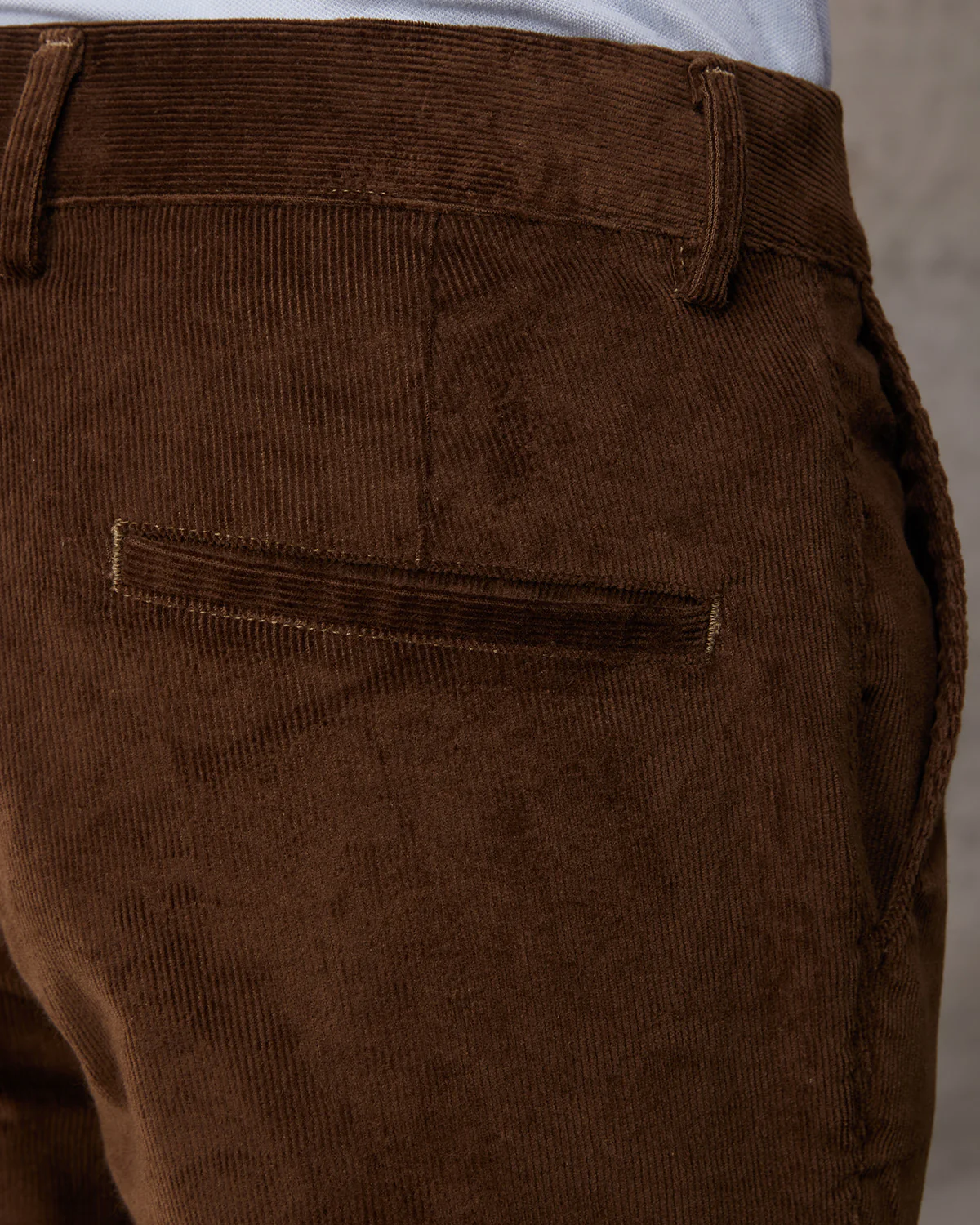 Imperial Corduroy Stretch Chinos - Brown - Image 4