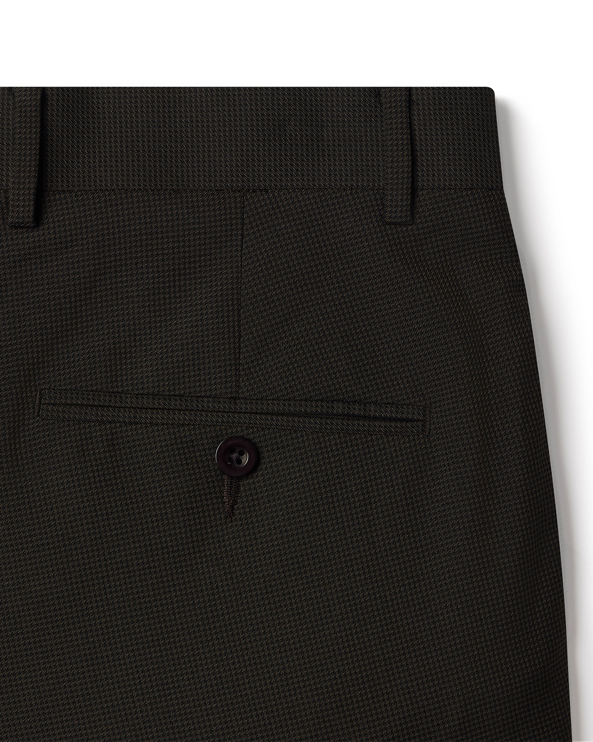 Infinia Houndstooth Stretch Dress Pants - Brown - Image 4
