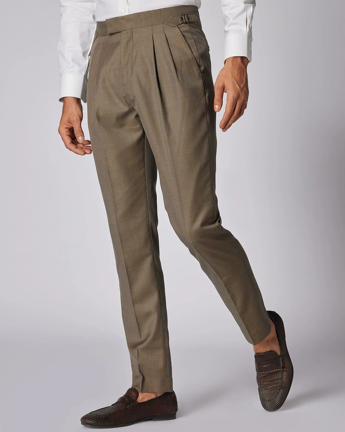 Insignia Houndstooth Neapolitan Dress Pants - Brown - Image 4