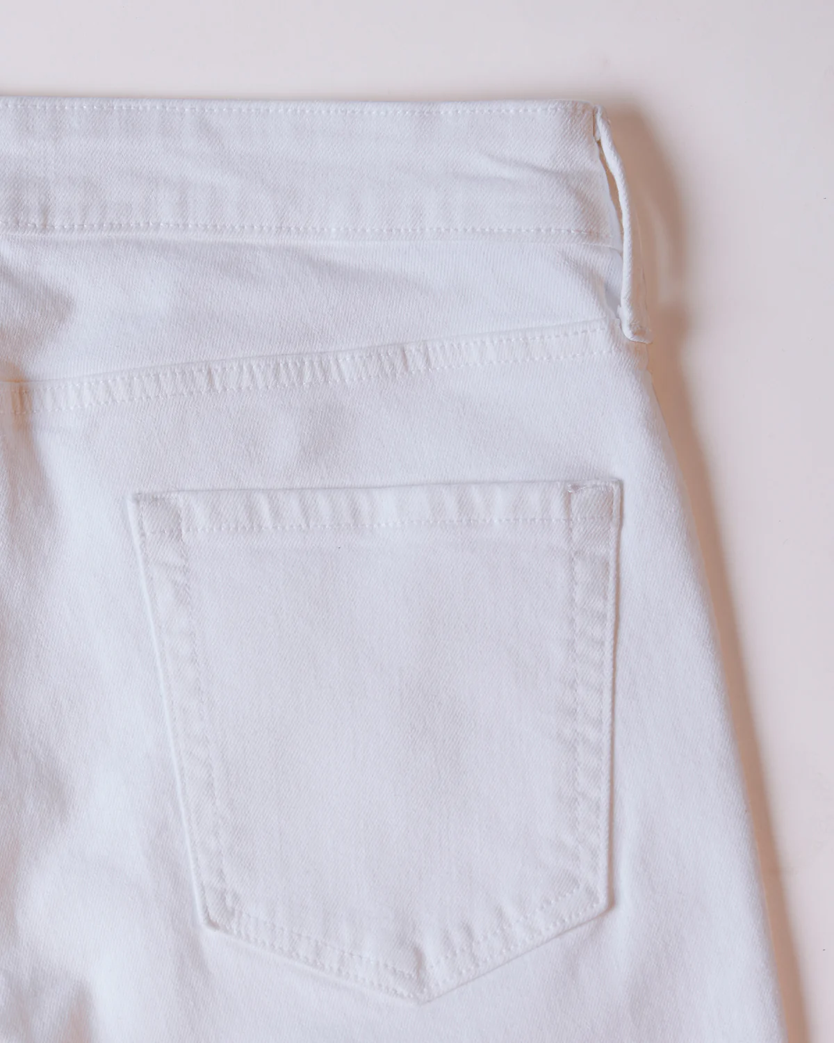 Ivory Slub Stretch Jeans - White - Image 4