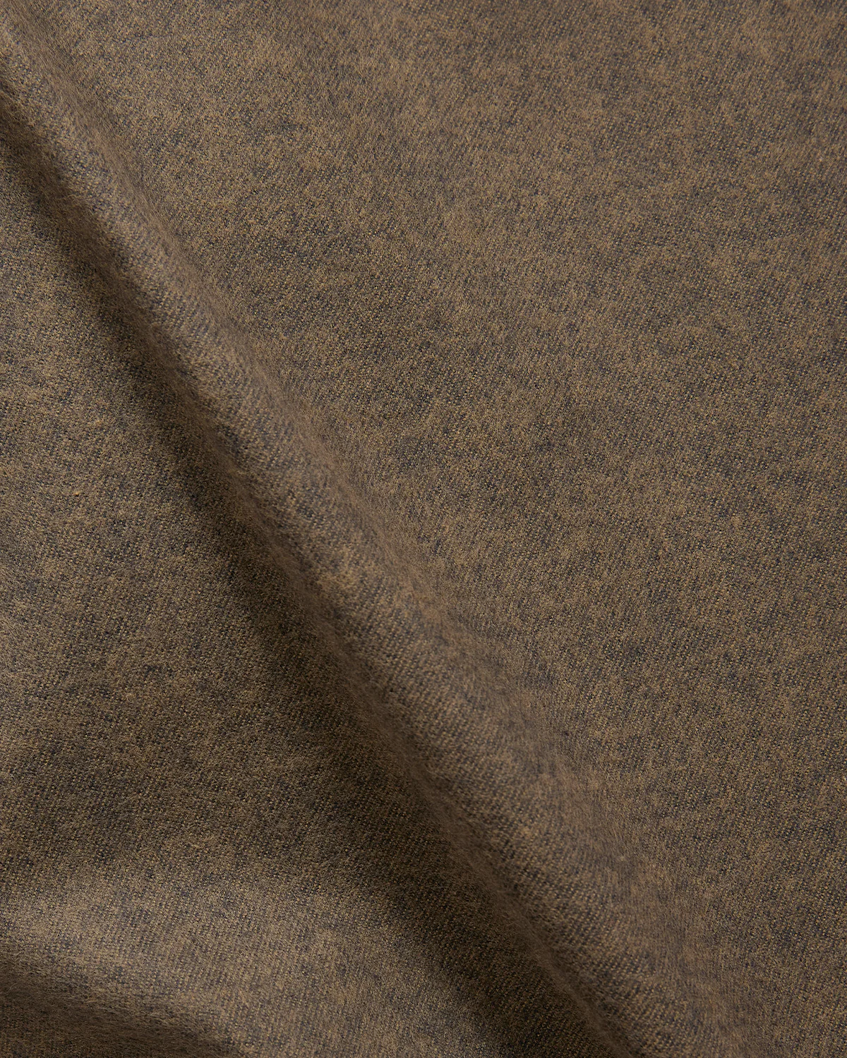 Japanese Brushed Twill Shirt - Olive - Image 6