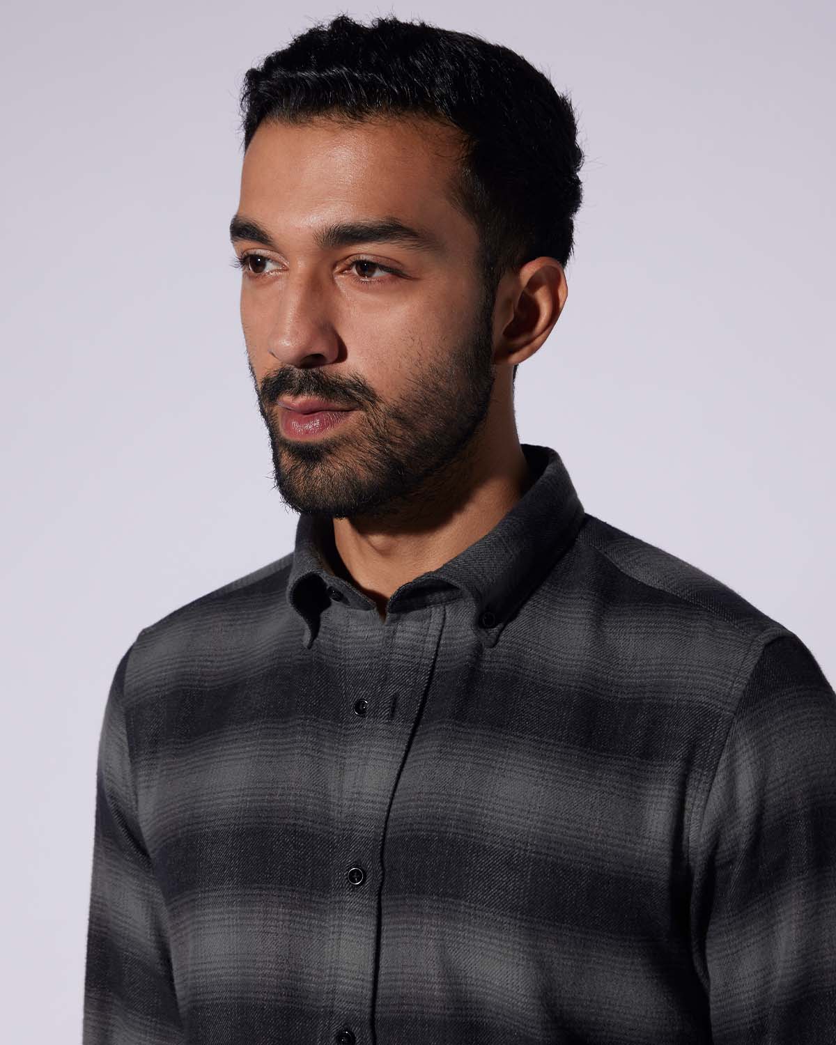 Japanese Flannel Checked Shirt - Green & Black - Image 2