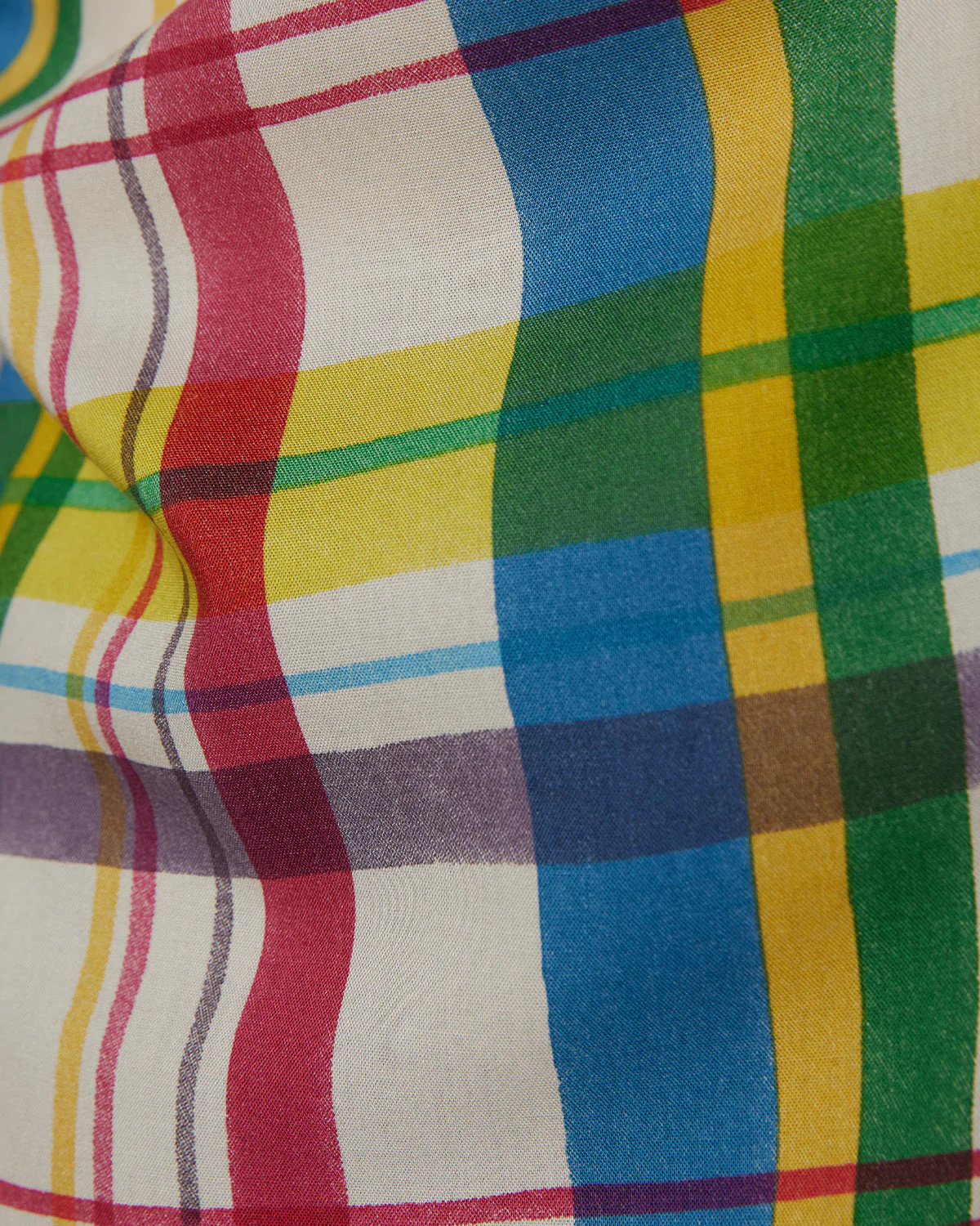 Japanese White Multicoloured Checked Shirt - Image 4