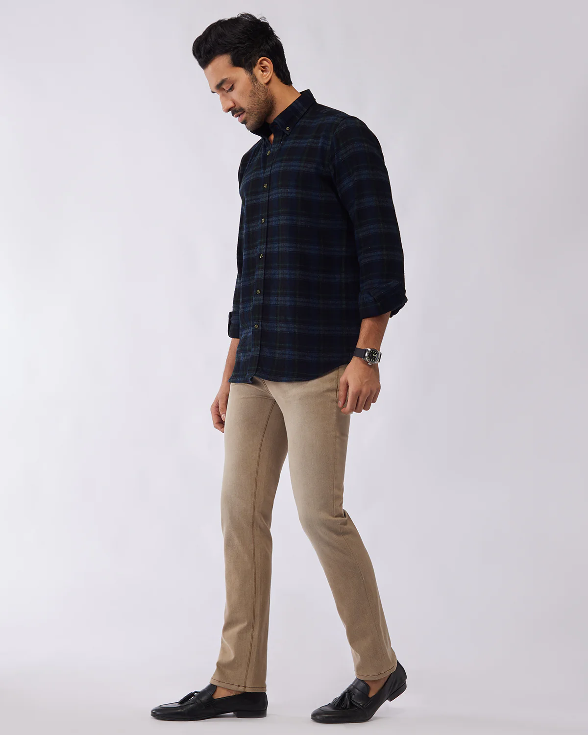 Khaki Cloud Wash Stretch Jeans - Image 2
