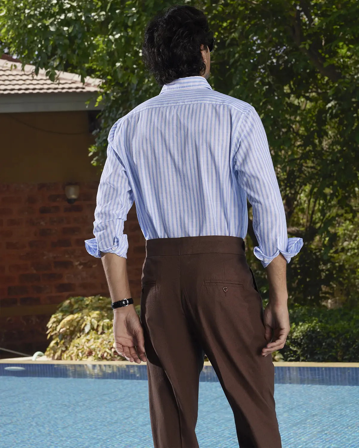 Light Blue Striped Shirt - Image 5