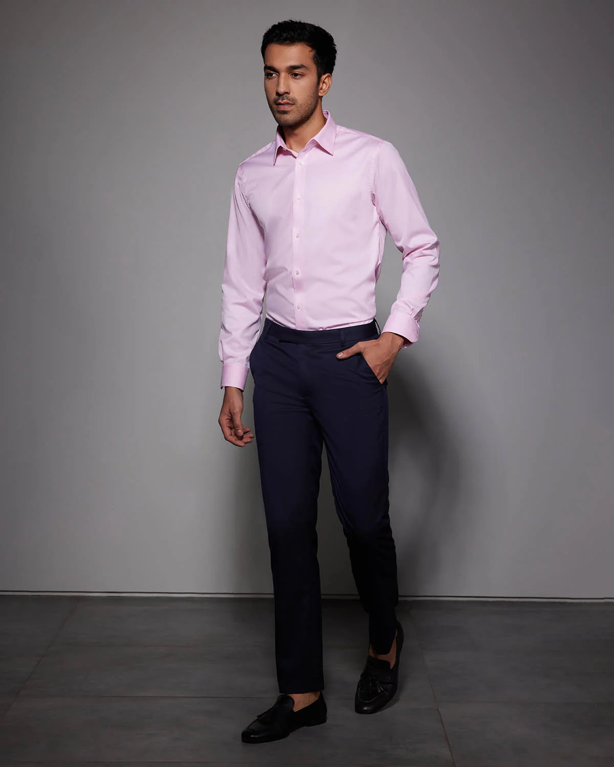 Luthai Wrinkle-Free Twill Shirt - Pink - Image 3
