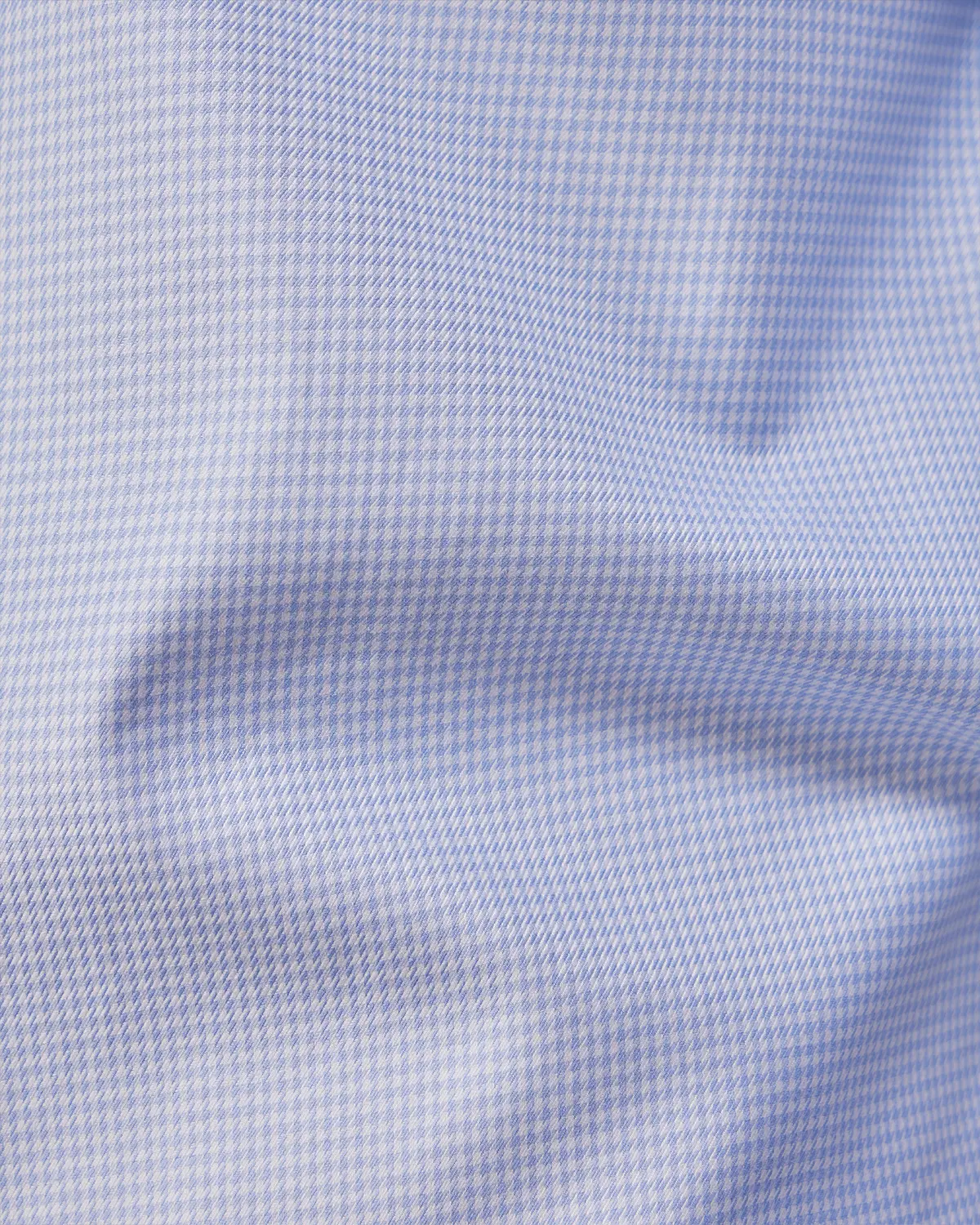 2-Ply Egyptian Cotton Blue Houndstooth Shirt - Image 6