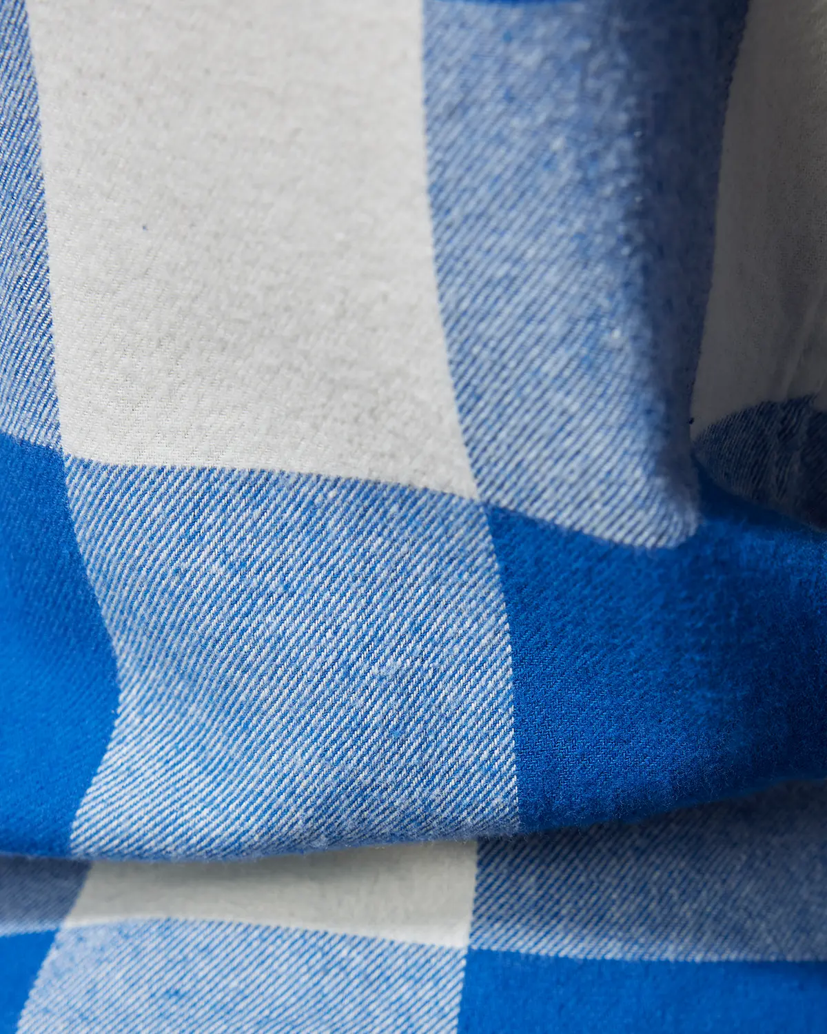 Mid Blue & White Flannel Shirt - Image 5