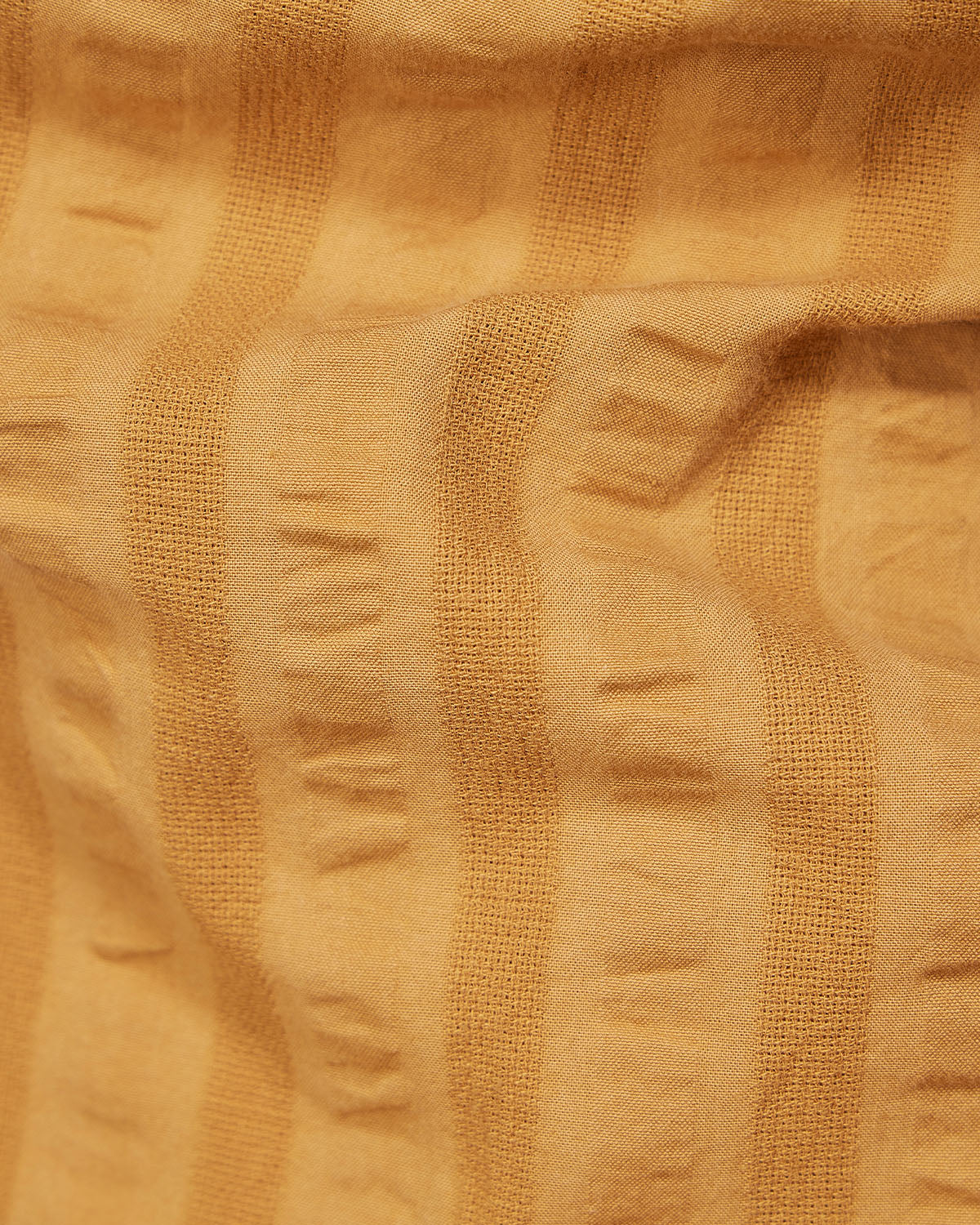 Mustard Half-Sleeve Textured Dobby Shirt - Image 5