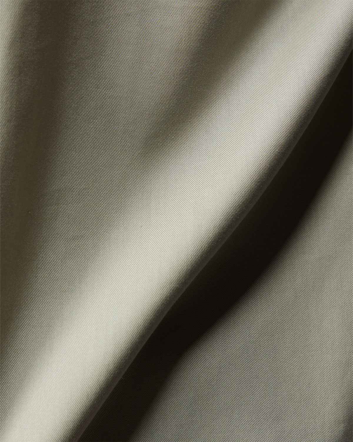Olive Half-Sleeve Modal Twill Shirt - Image 7