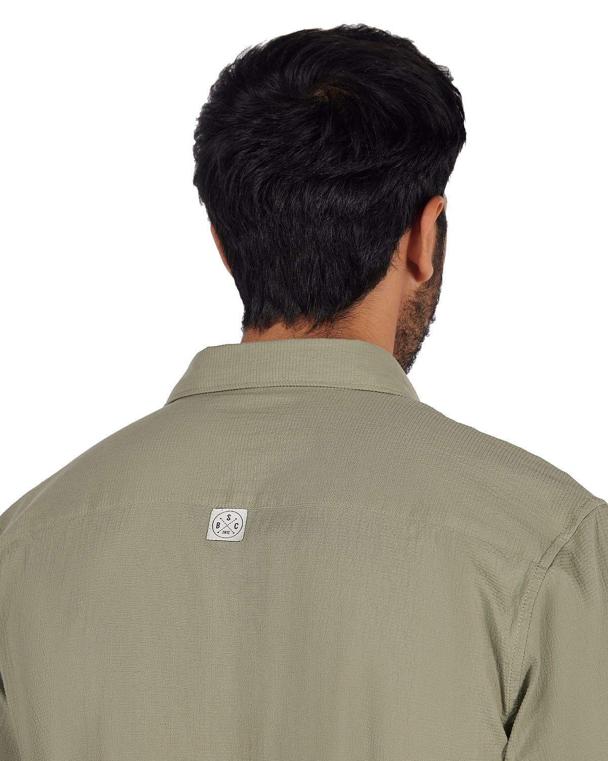 Olive Seersucker Shirt - Image 7