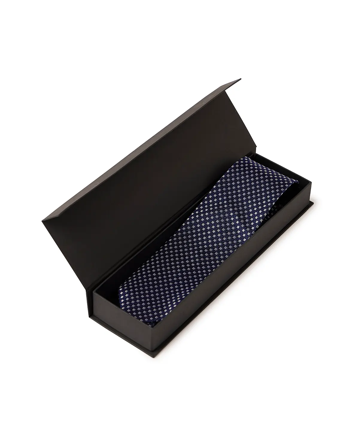 Pavilion Dotted Dobby Tie - Navy - Image 4