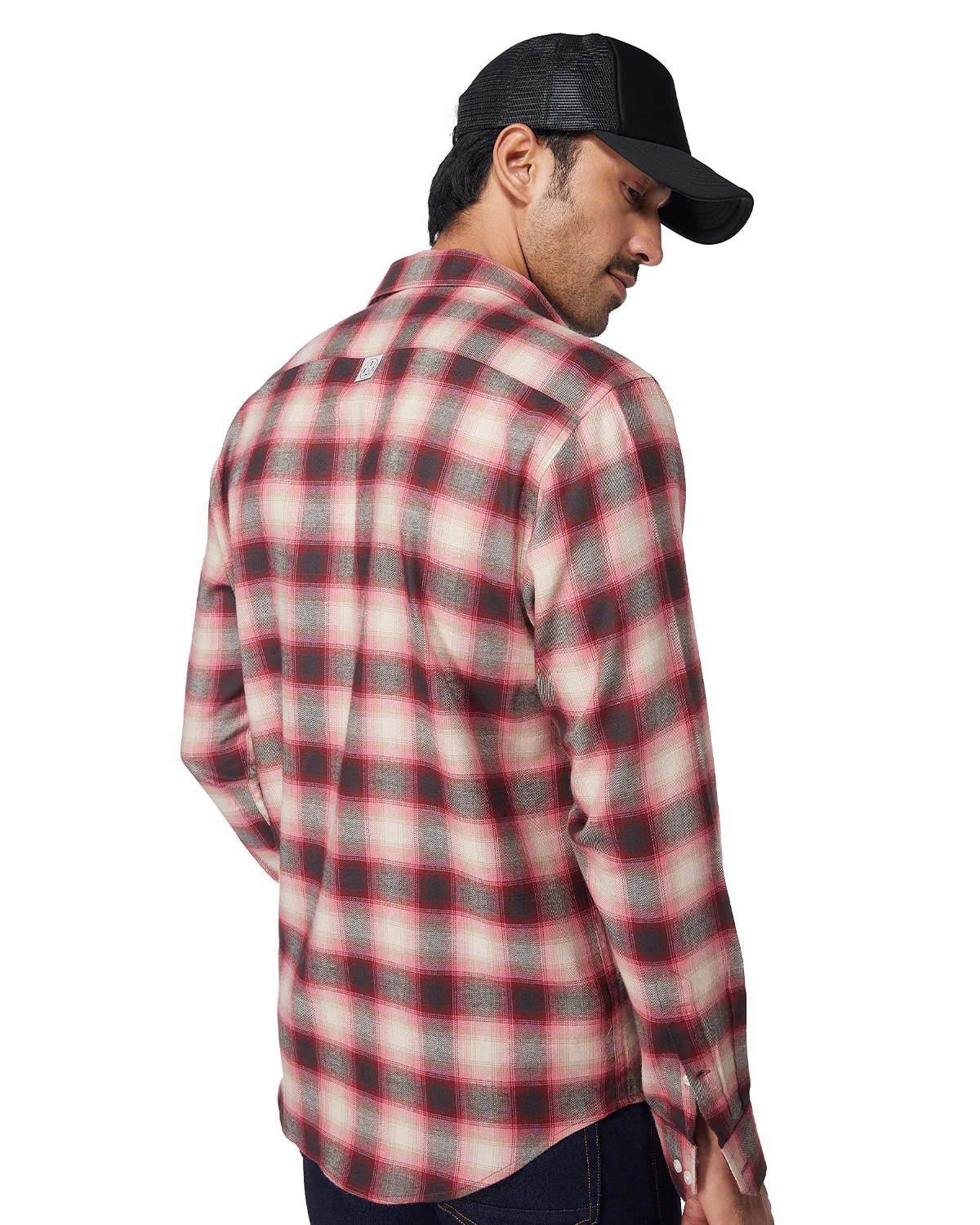 Pink & Maroon Checked Shirt - Image 5