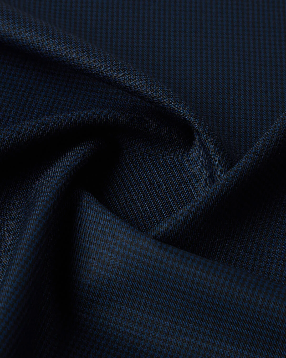 Prime Blended Wool Houndstooth Dress Pants - Navy - Image 7