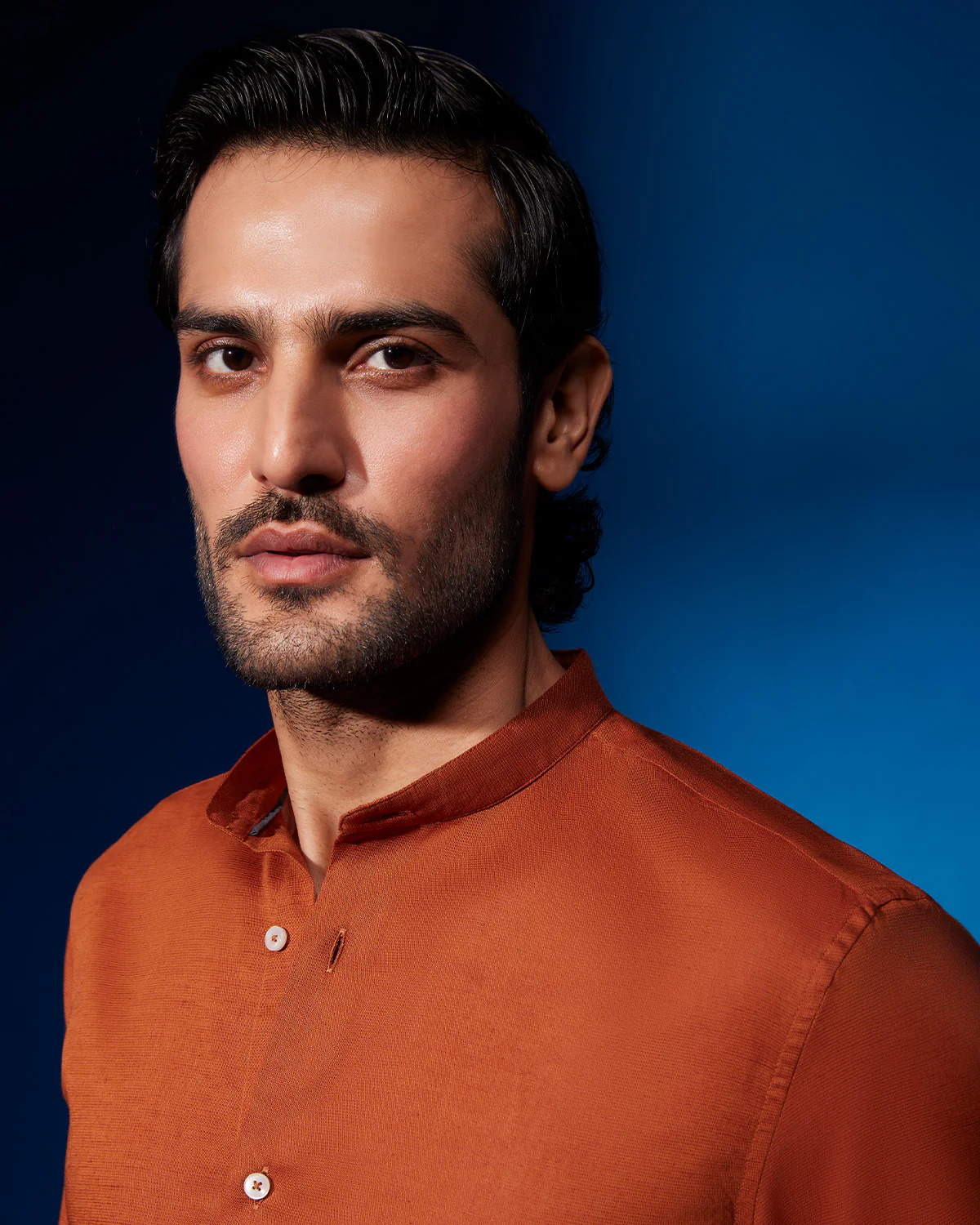 Rustica Cotton Linen Shirt - Rust - Image 2
