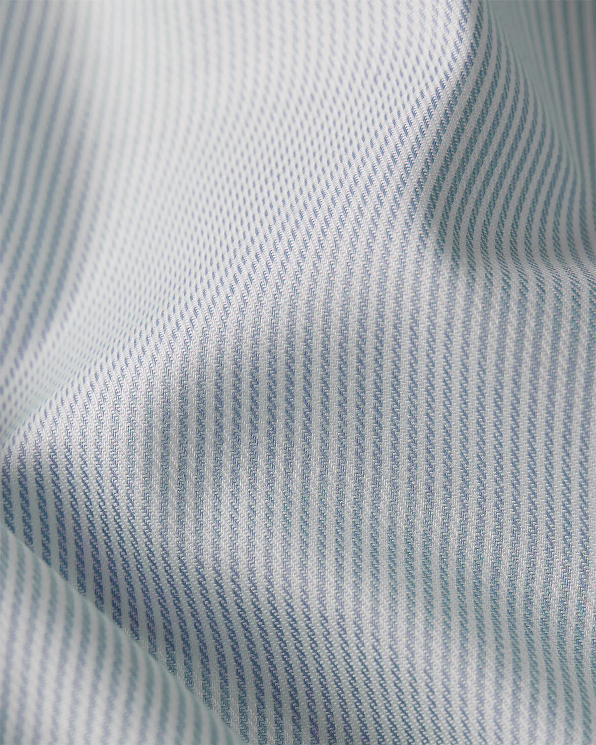 Serac Twill Pinstriped Shirt - Blue - Image 4