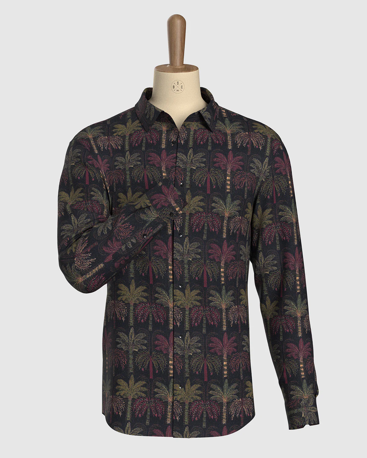Shadowpalm Cotton Silk Printed Shirt - Multicoloured - Image 2