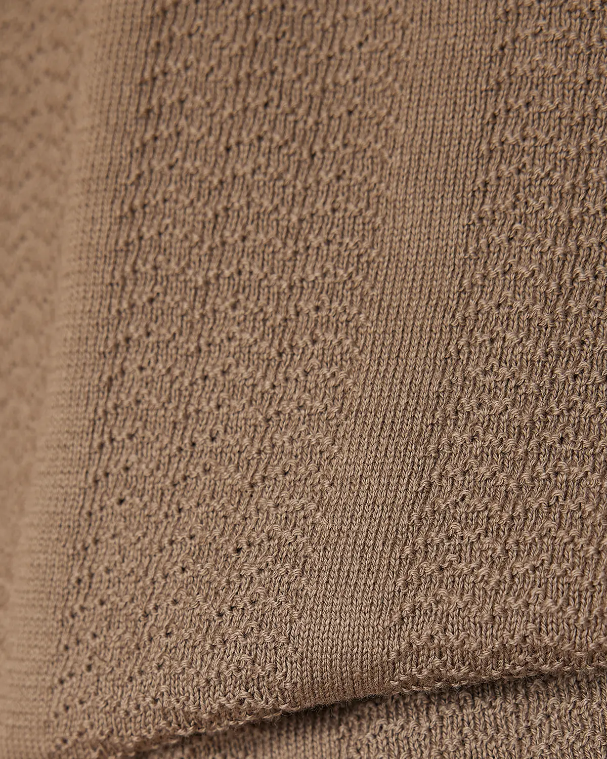 Signature Flat Knit Jacquard Button Polo - Light Olive - Image 5