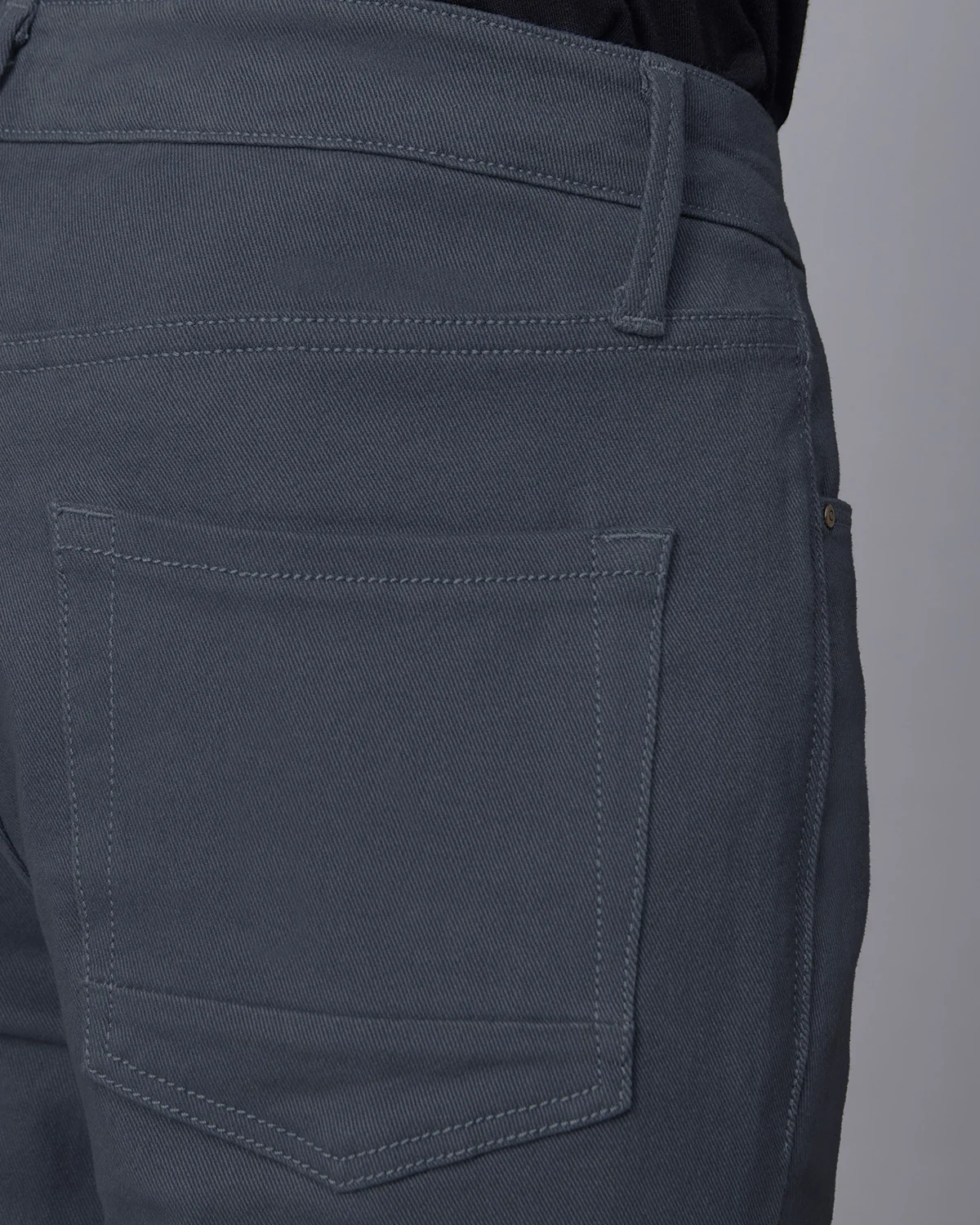 Smoked Twill Stretch Jeans - Dark Grey - Image 4