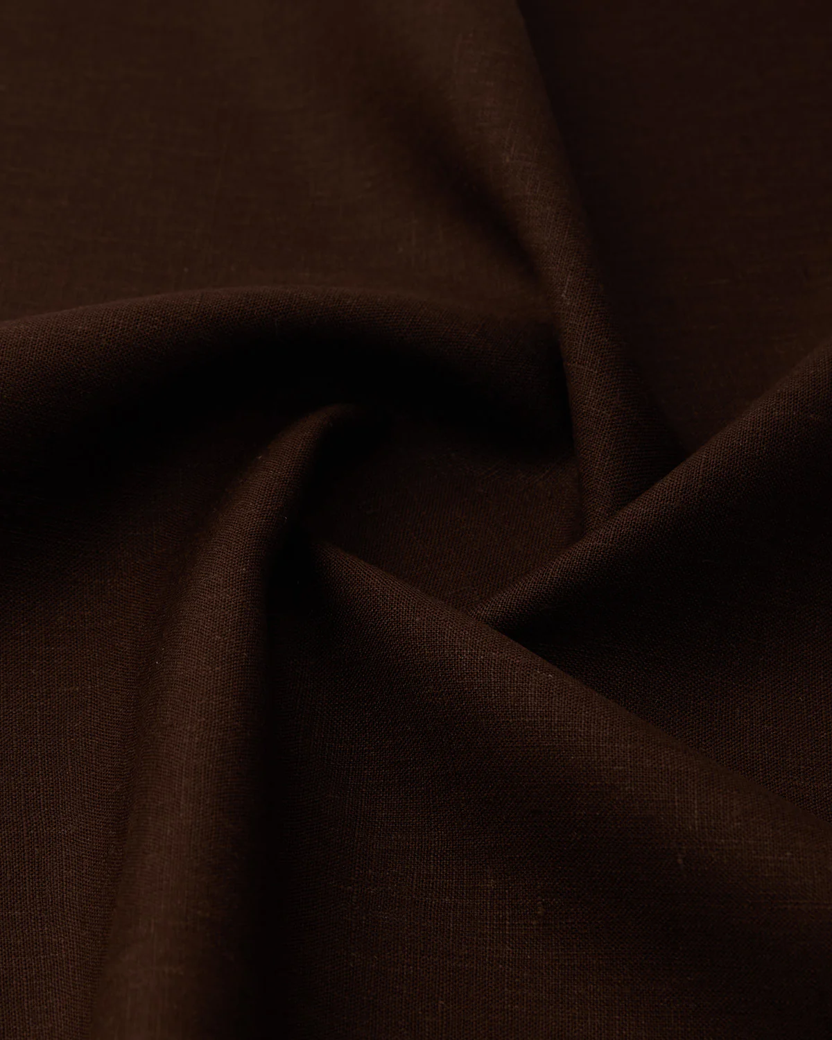 Soft Washed Linen Shirt - Dark Brown - Image 4