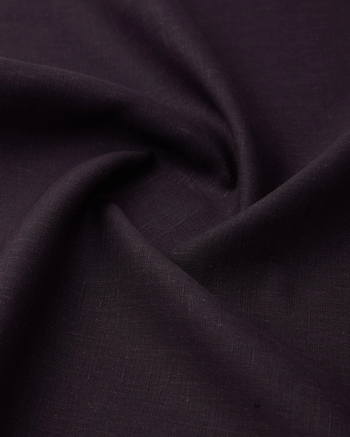 Soft Washed Linen Shirt - Dark Purple - Image 4