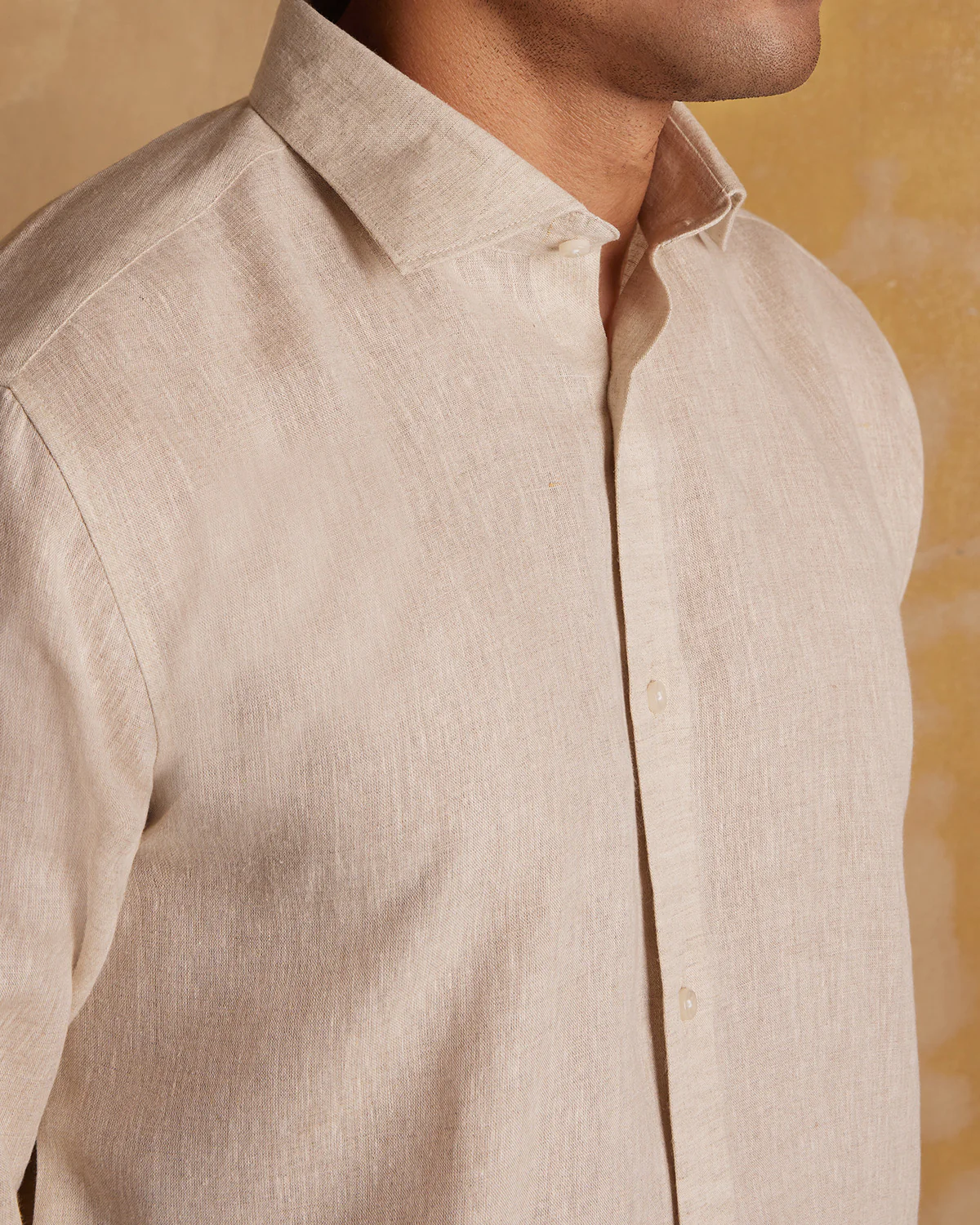 Soft Washed Linen Shirt - Ecru - Image 2