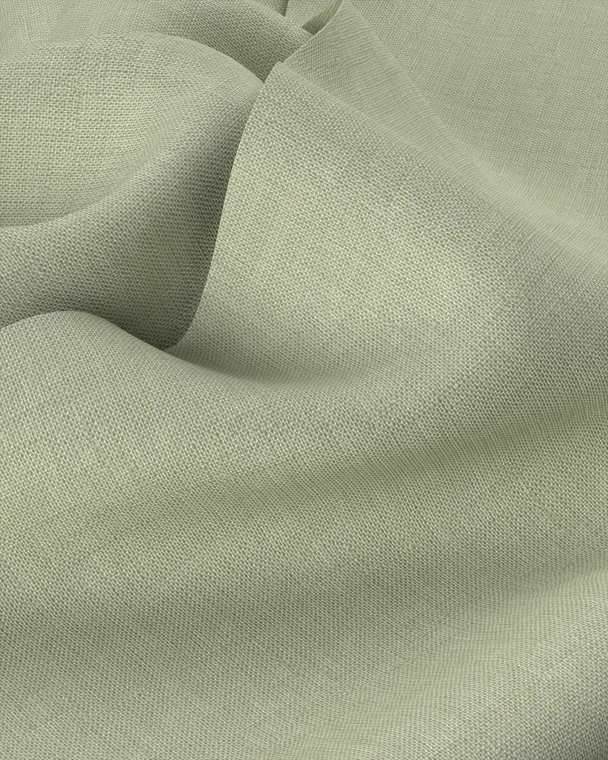 Soft Washed Linen Shirt - Fern Green - Image 3