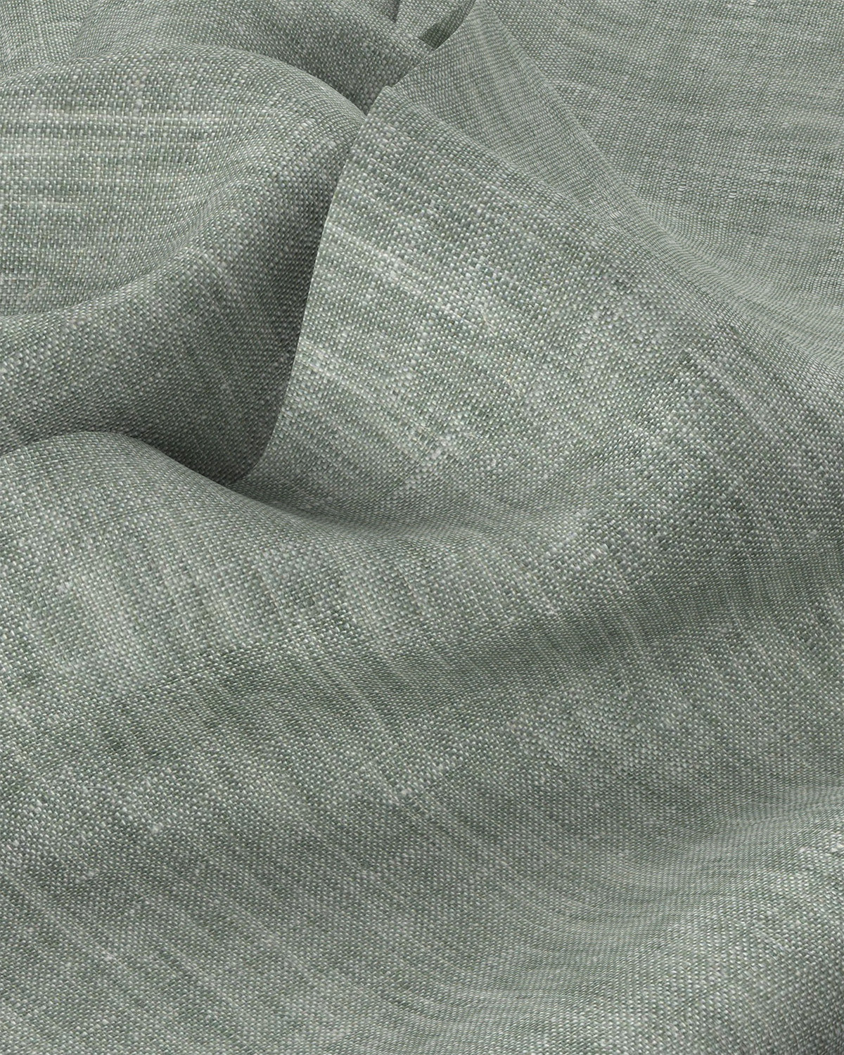 Soft Washed Linen Shirt - Green - Image 3