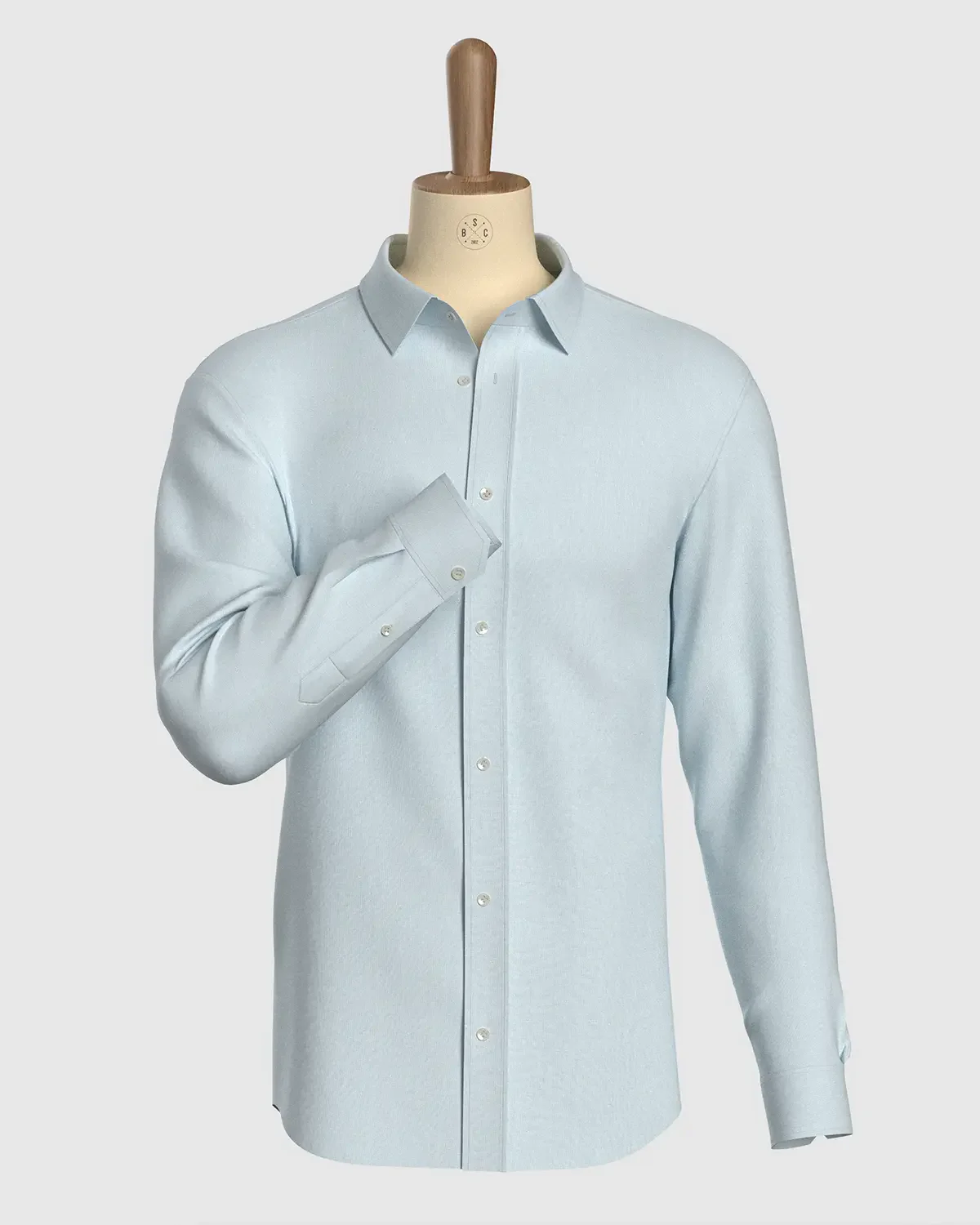 Soft Washed Linen Shirt - Light Blue - Image 2