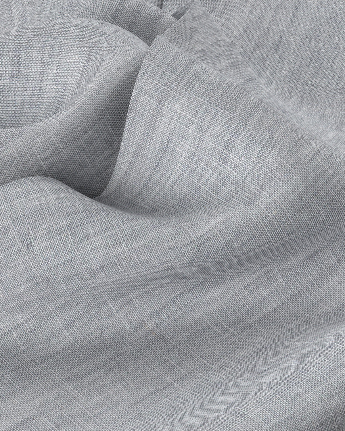 Soft Washed Linen Shirt - Light Grey - Image 3