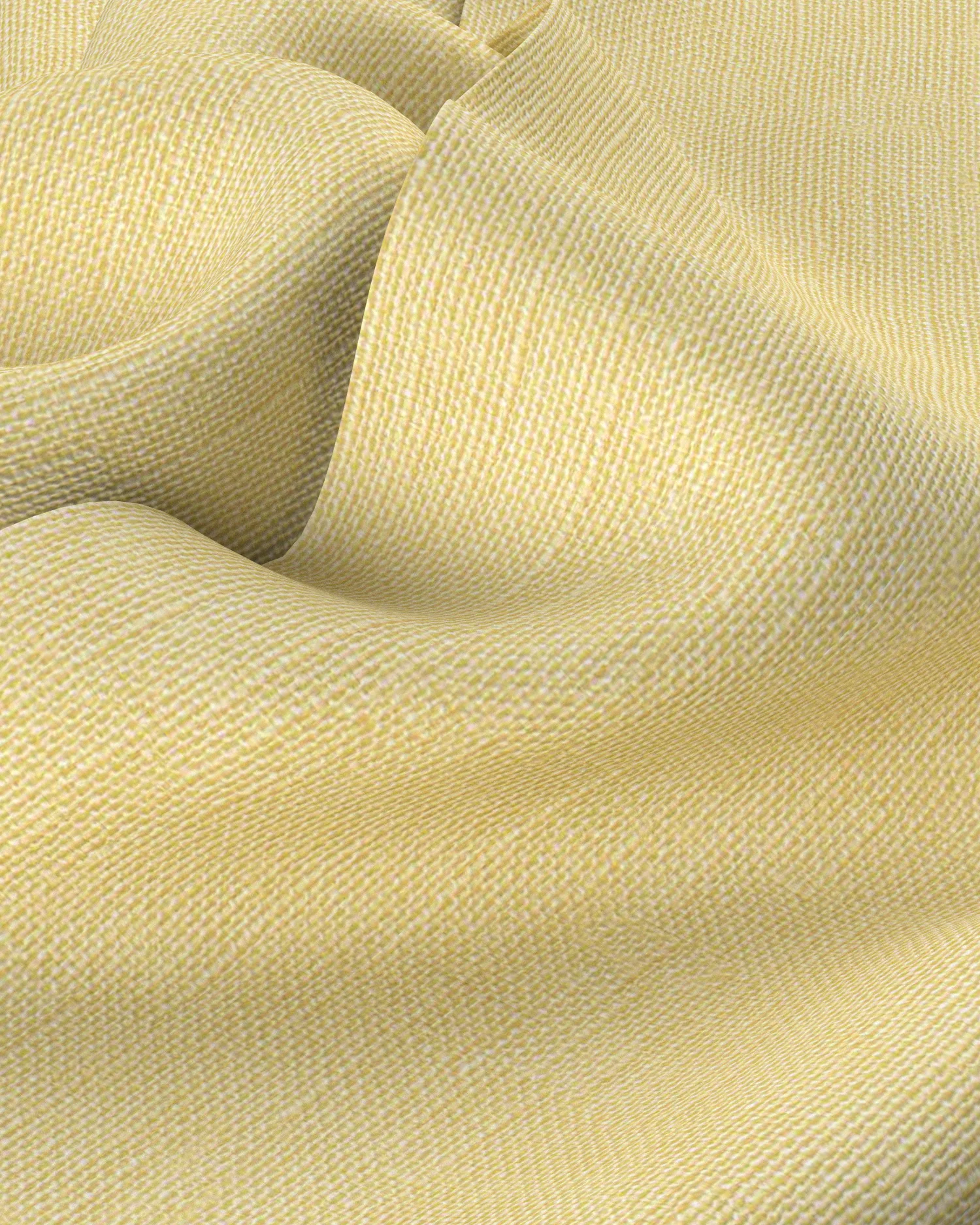 Soft Washed Linen Shirt - Yellow - Image 3