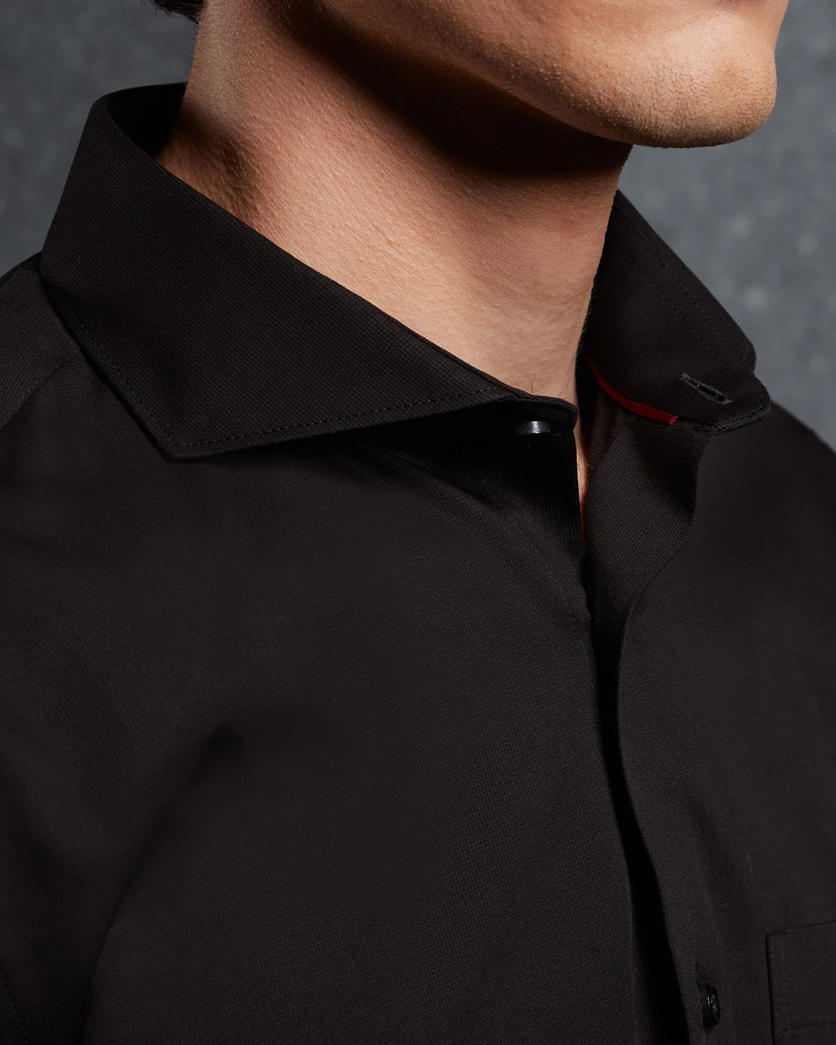 Soktas Micro Dobby Shirt - Black - Image 2