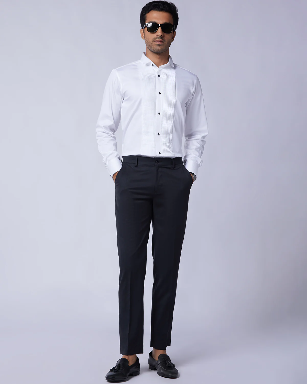 Soktas Tuxedo Shirt - White - Image 3