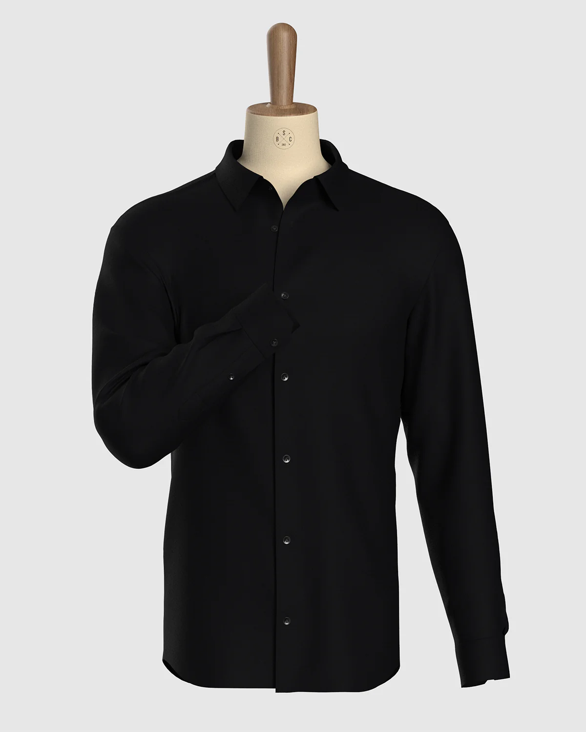 Soktas Twill Shirt - Black - Image 2