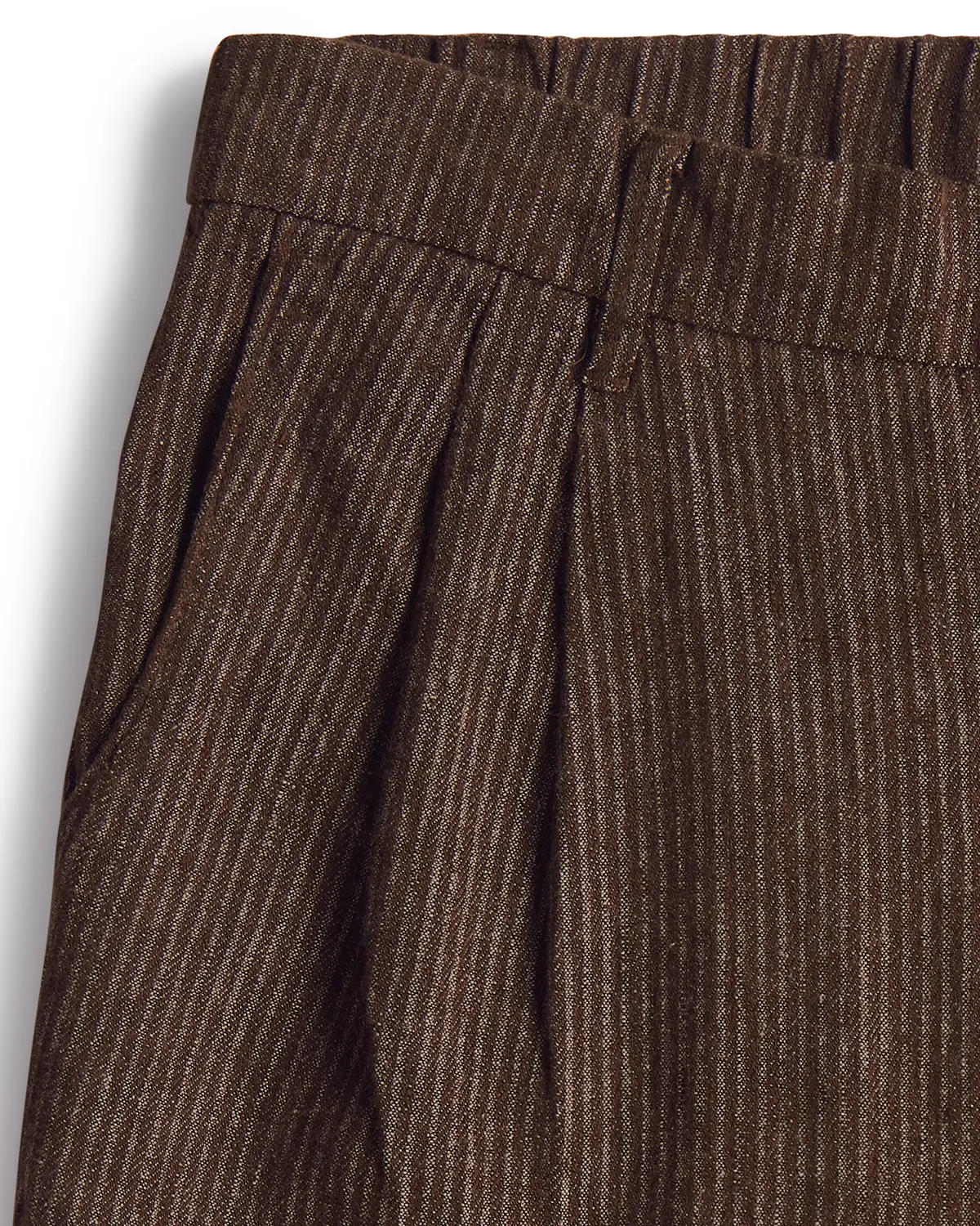 Solan Washed Striped Lounge Pants - Brown - Image 2