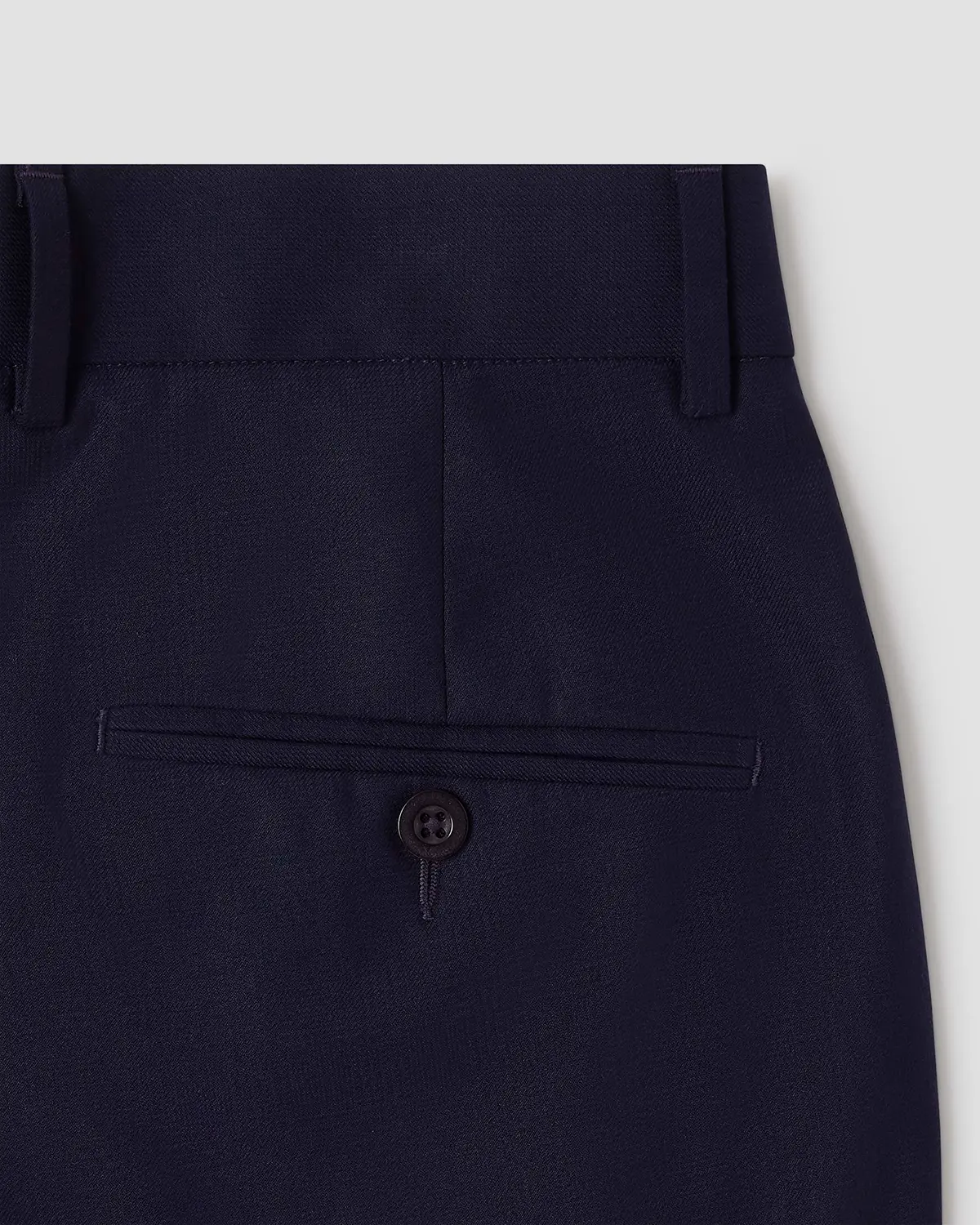 Sorello Twill Checked Dress Pants - Navy - Image 4