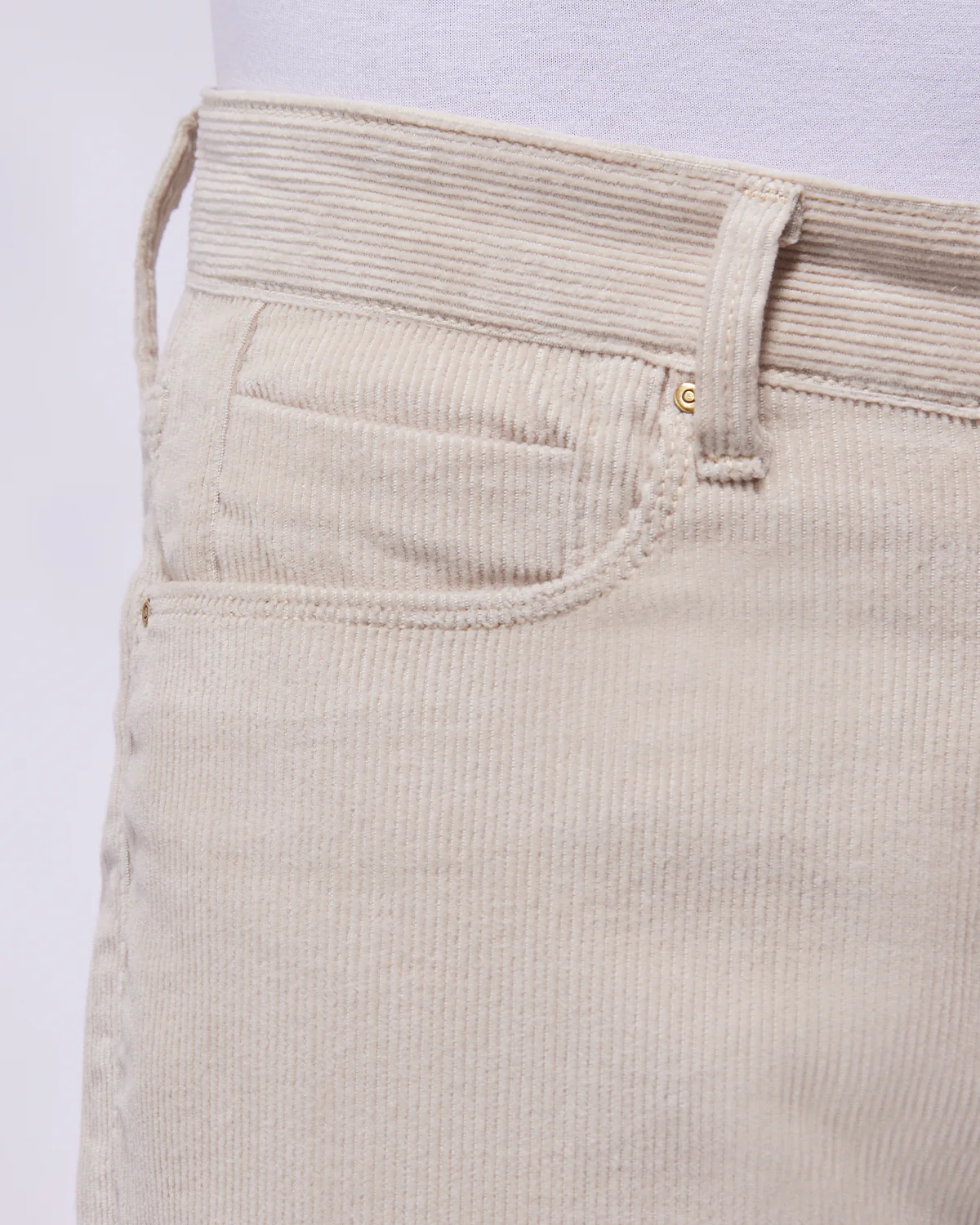 Sovereign Ecru Rigid Corduroy Jeans - Image 4