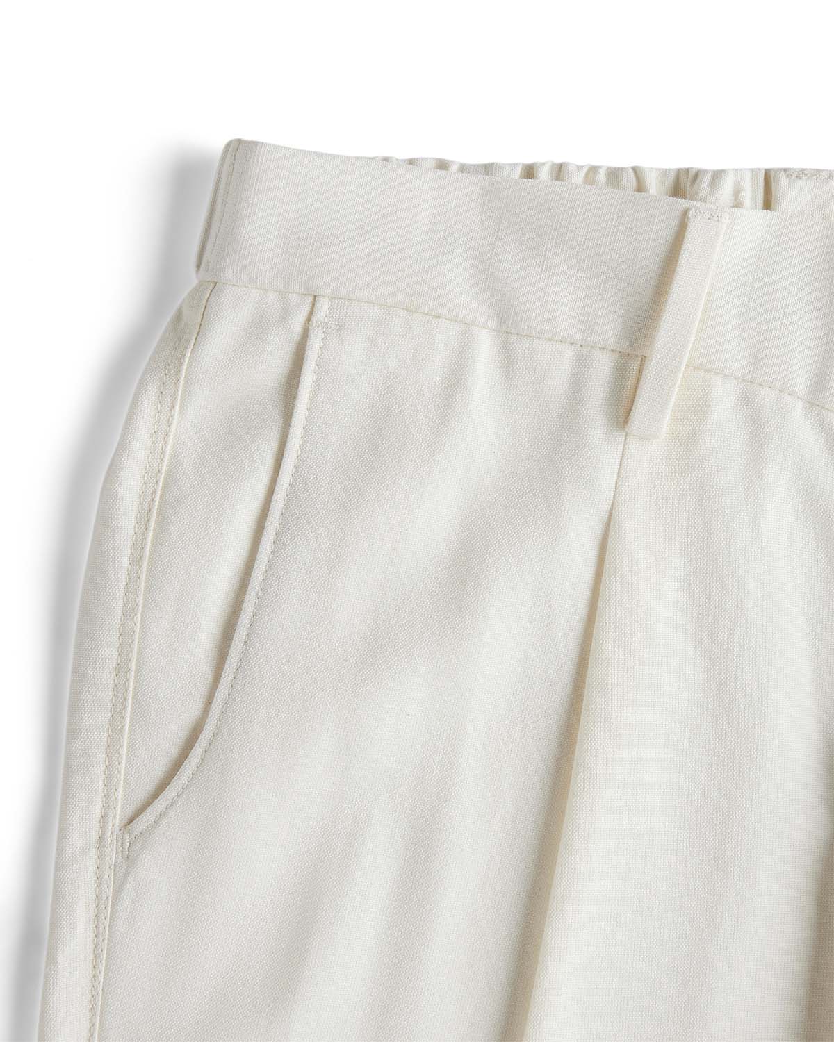 Summerscape Cotton Linen Pants - Off White - Image 2
