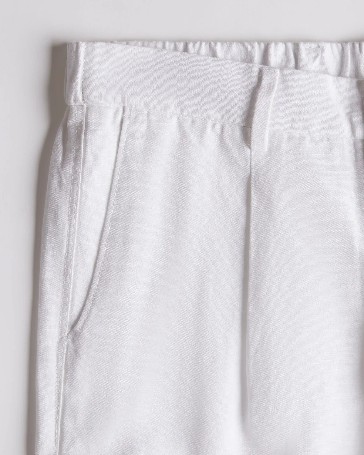 Symphony Cotton Linen Pants - White - Image 2