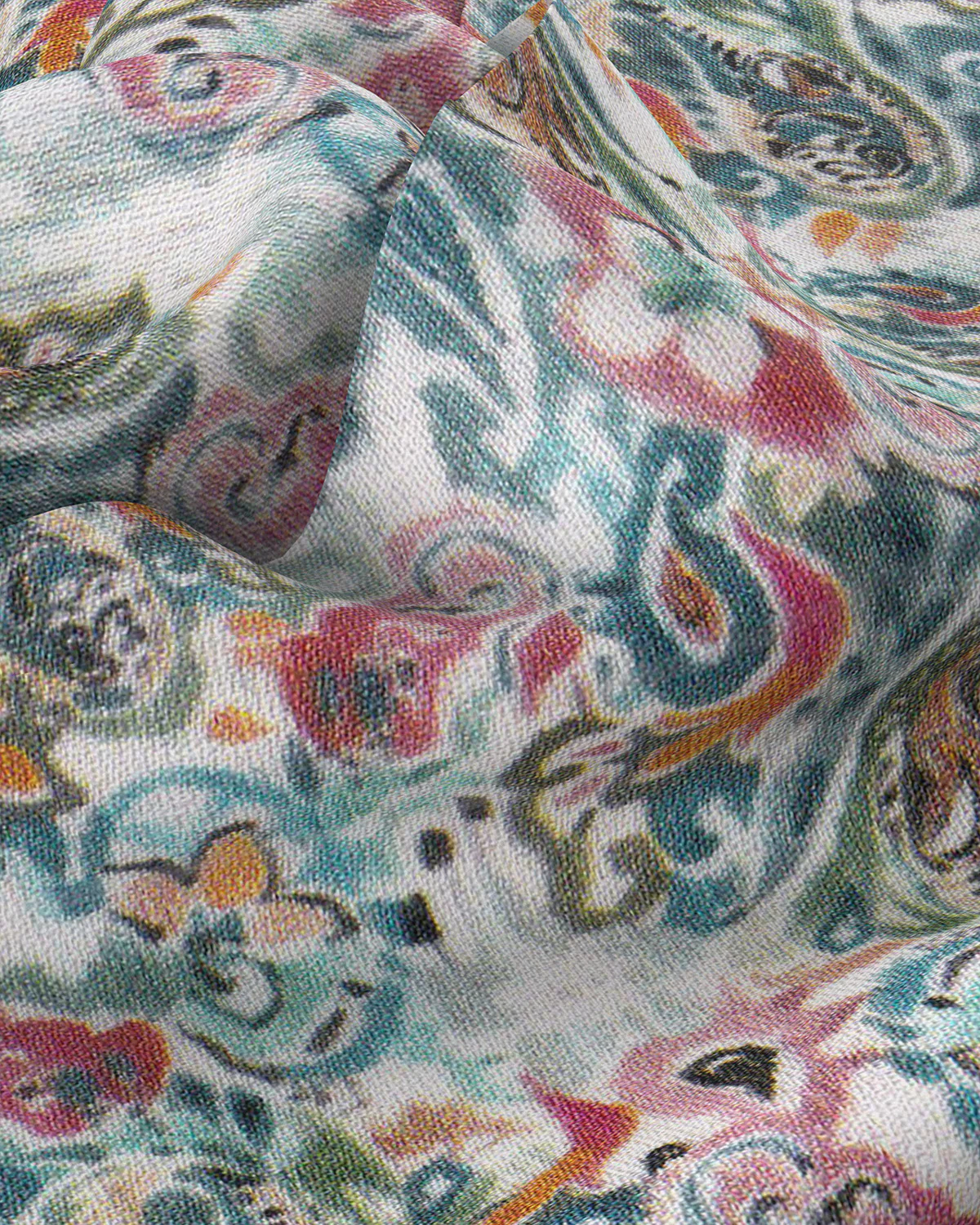 Tangiers Cotton Silk Printed Shirt - Multicoloured - Image 3