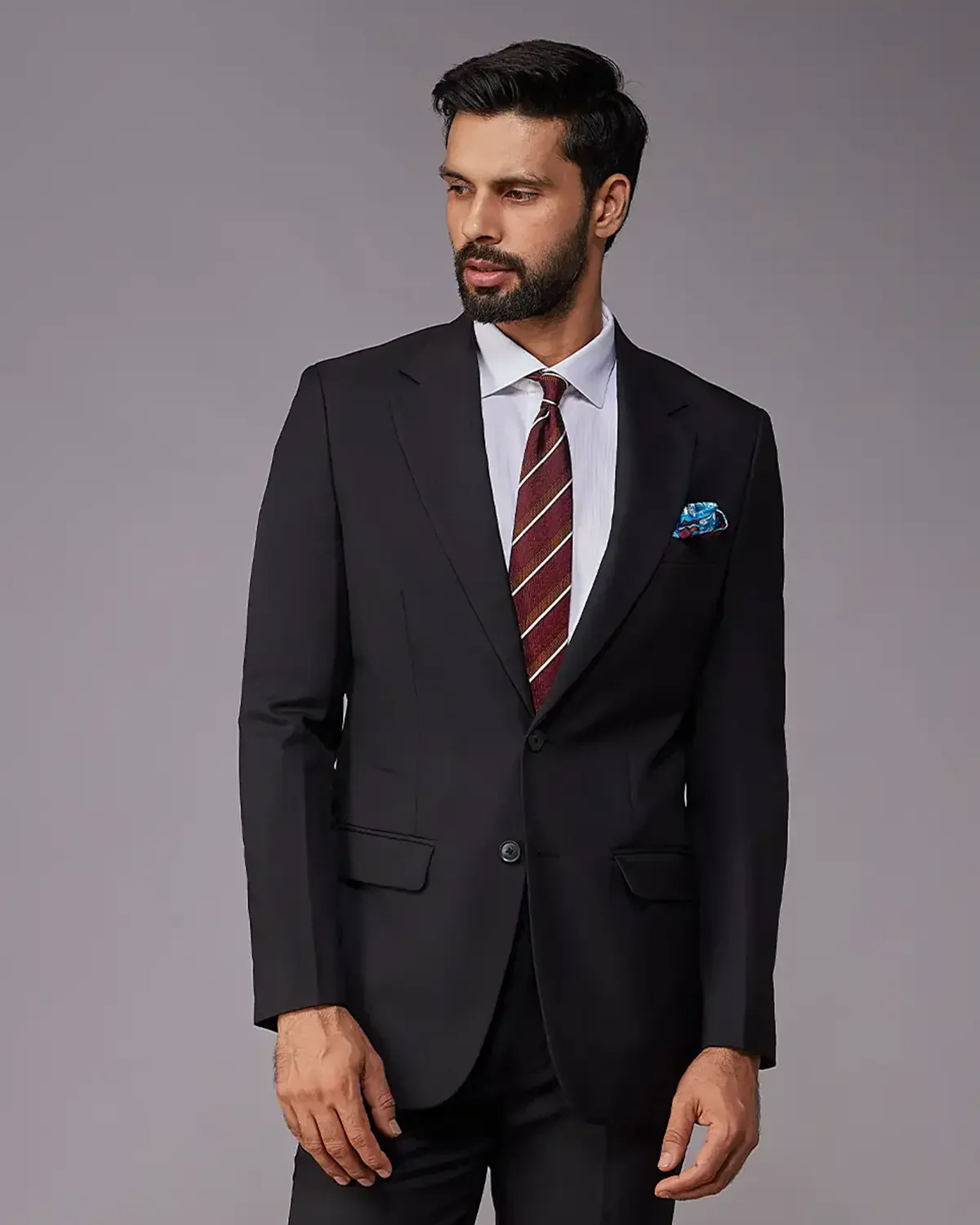 The Beaumont Structured Suit Blazer - Black