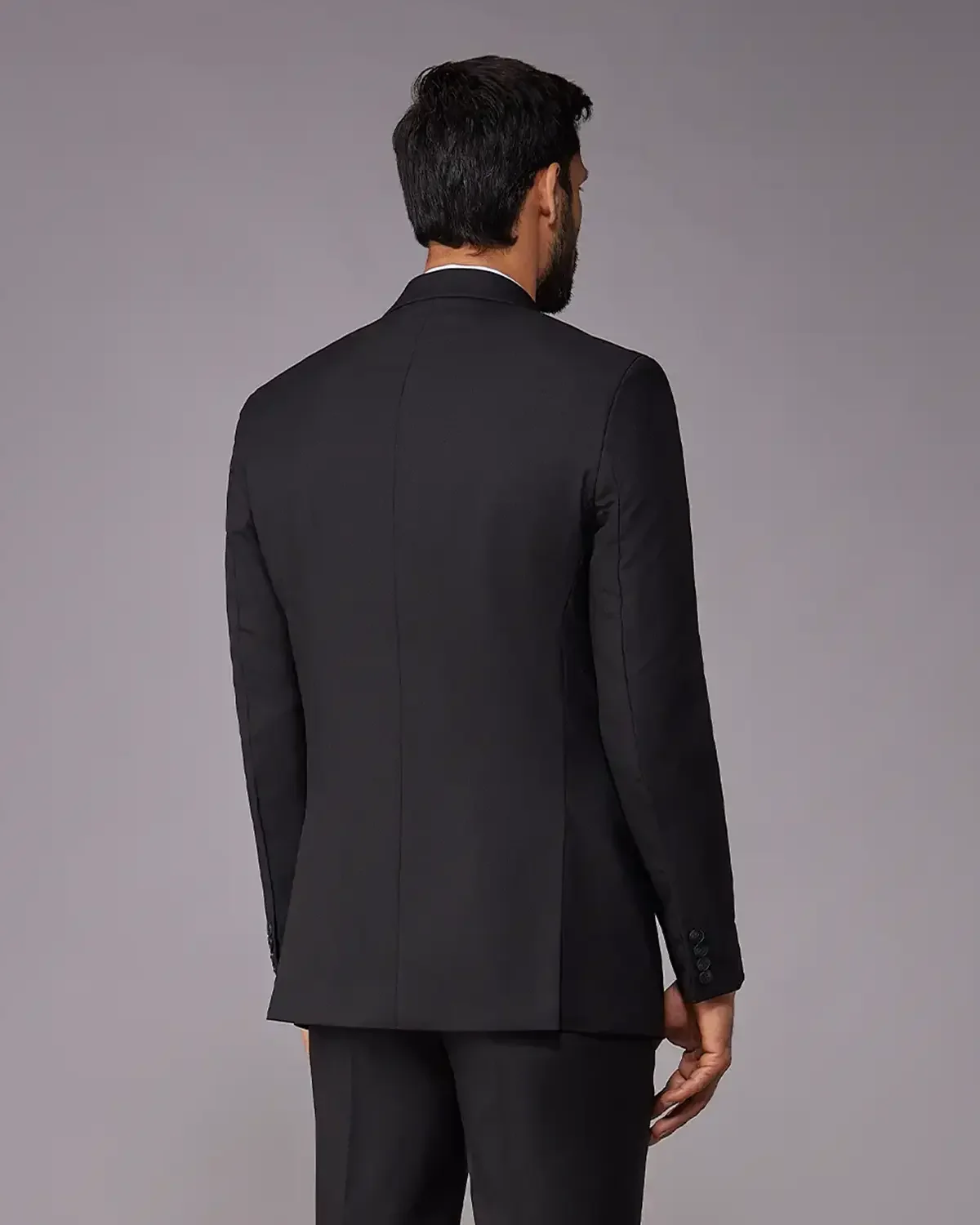 The Beaumont Structured Suit Blazer - Black - Image 2