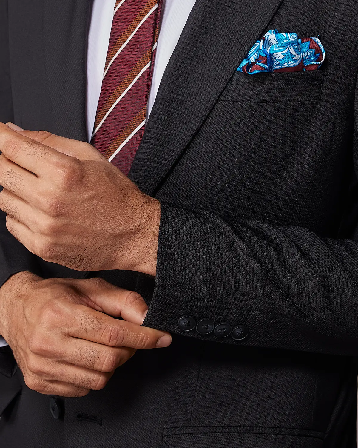 The Beaumont Structured Suit Blazer - Black - Image 3