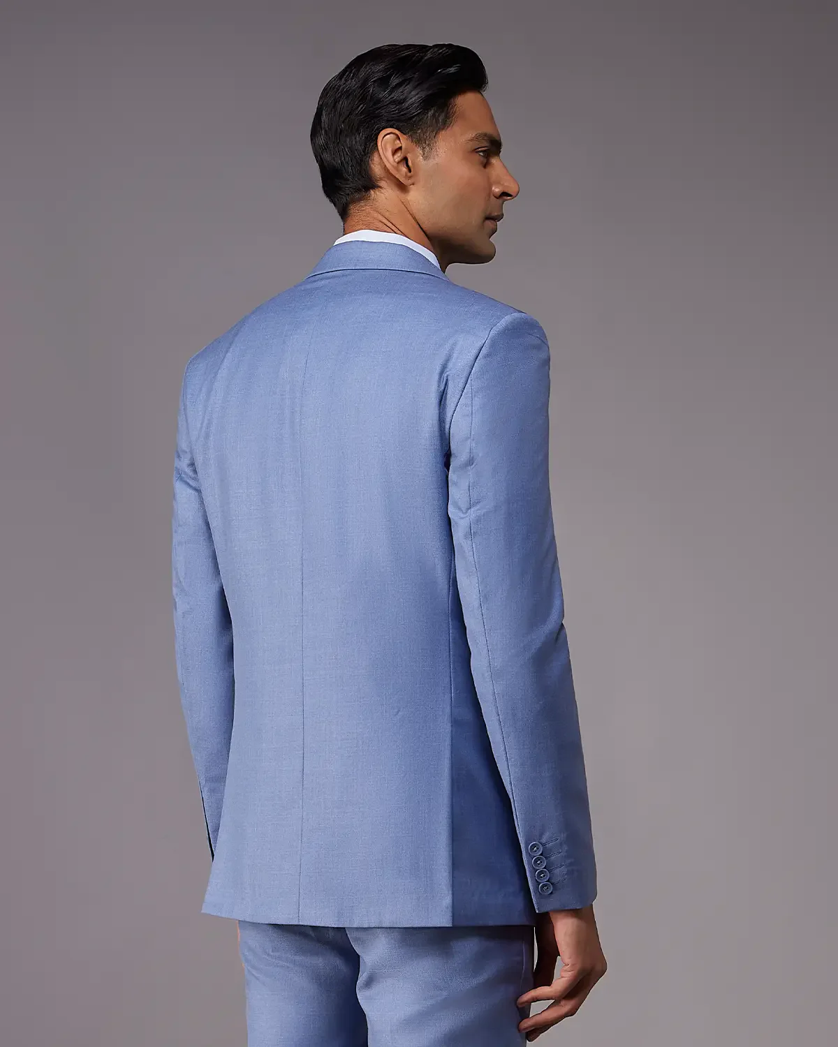 The Regent Structured Suit Blazer - Blue - Image 2
