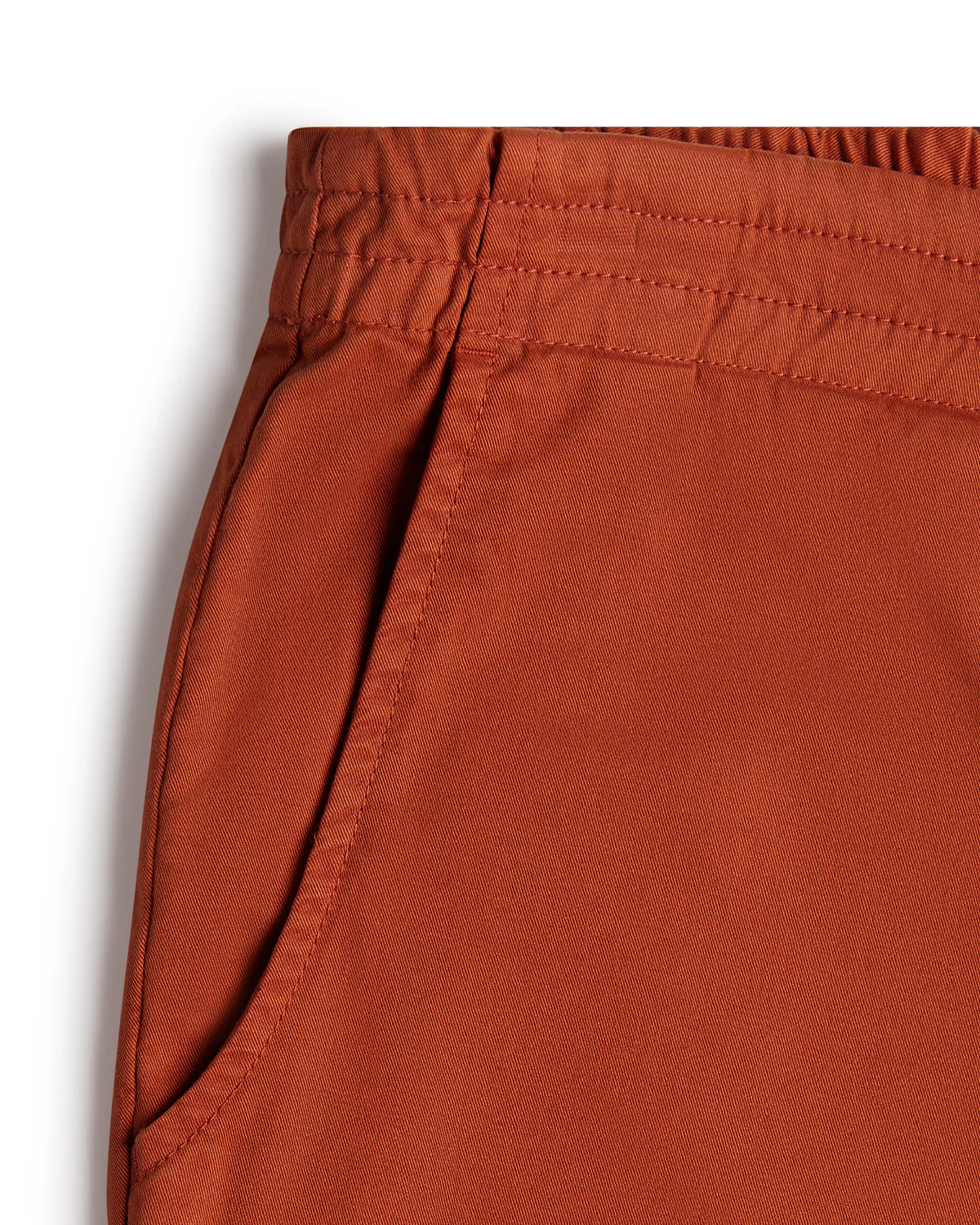 Urban Stretch Washed Shorts - Rust - Image 4