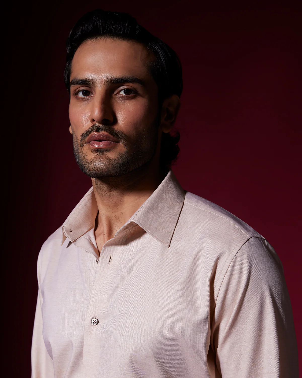 Veritas Slubby Twill Shirt - Beige - Image 2