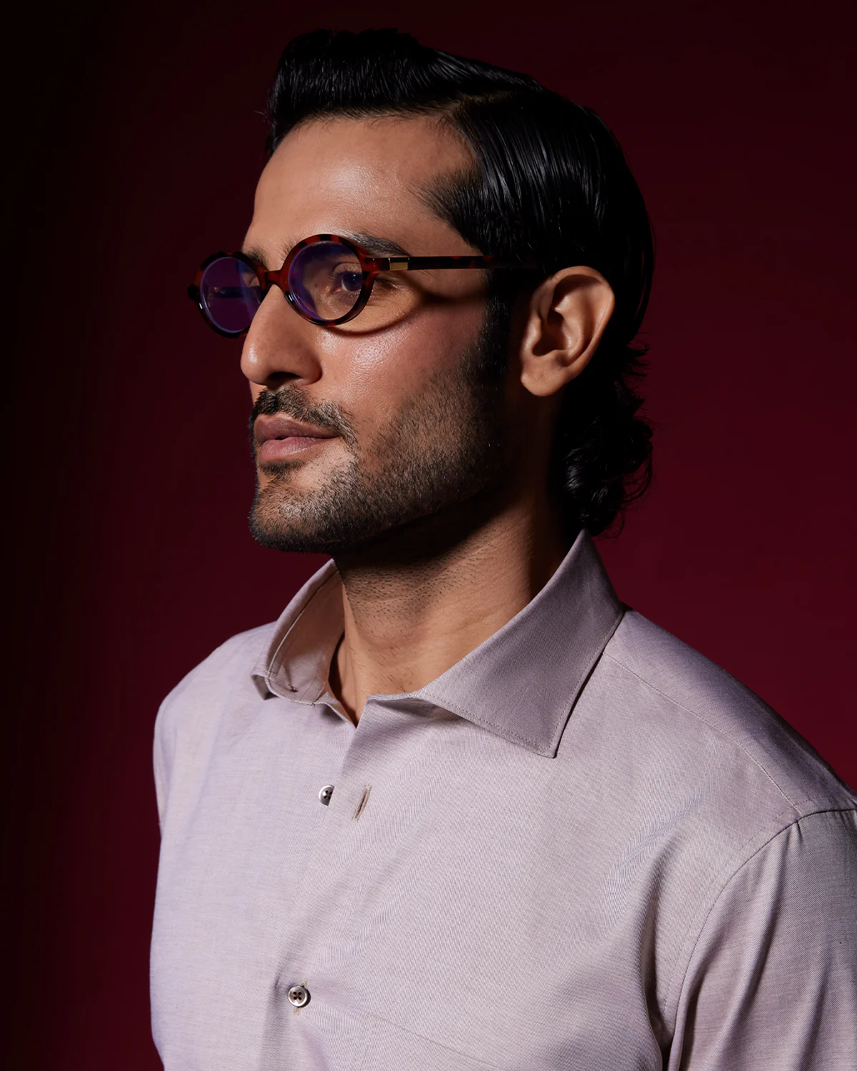 Veritas Slubby Twill Shirt - Light Brown - Image 2